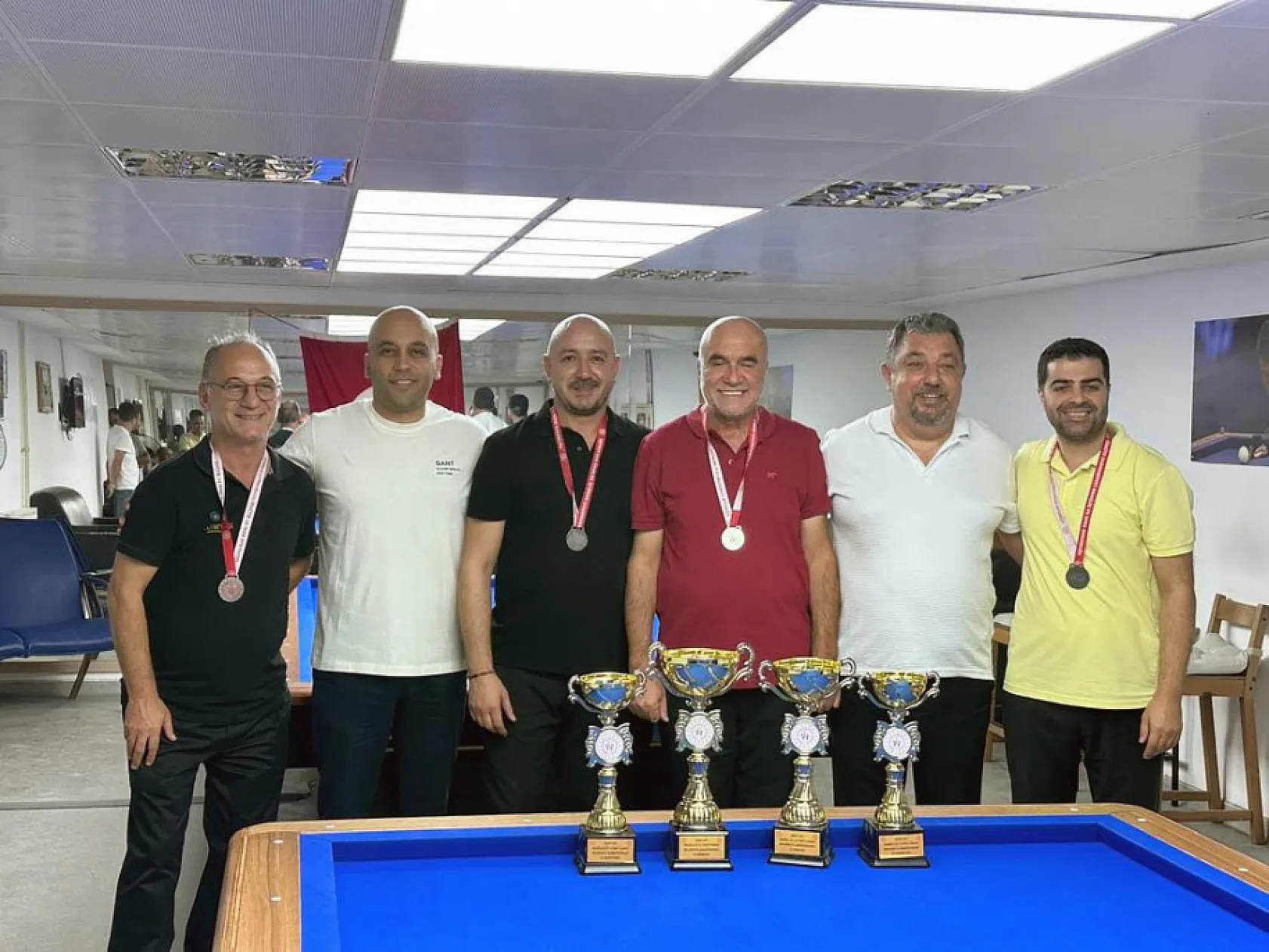 Bilardo Muğla il birinciliği şampiyonası nefes kesti