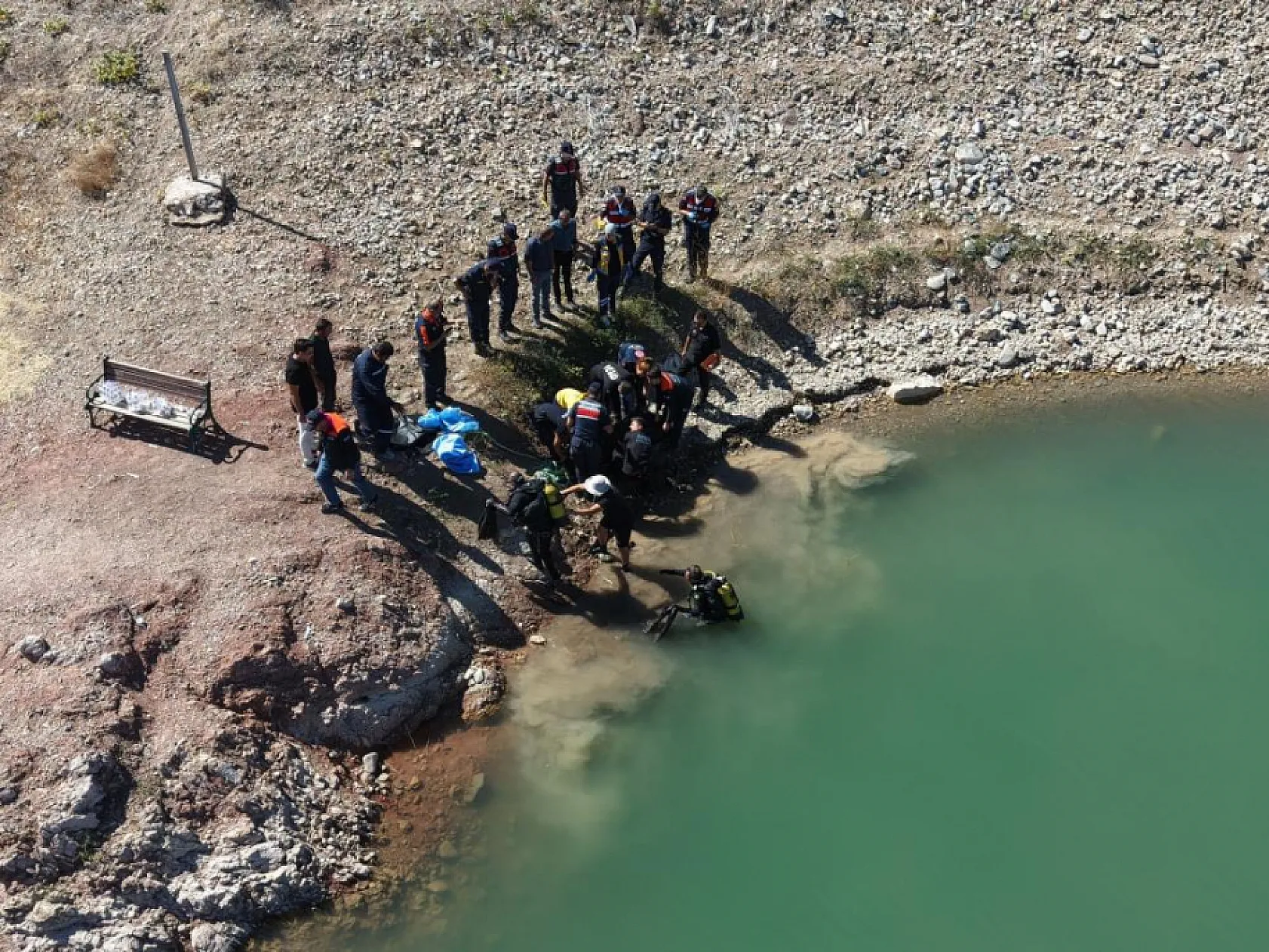 Burdur'da barajda kaybolan emekli polisin cansız bedenine ulaşıldı