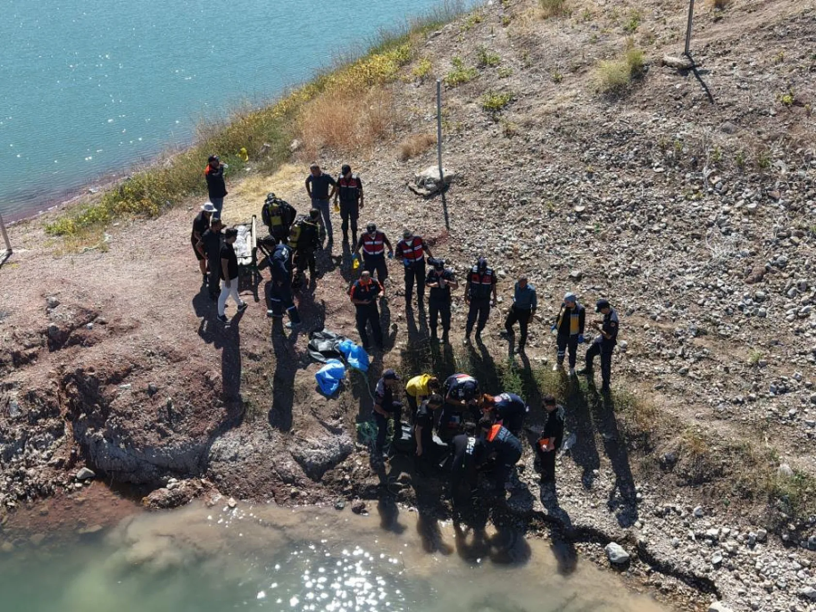 Burdur'da barajda kaybolan emekli polisin cansız bedenine ulaşıldı