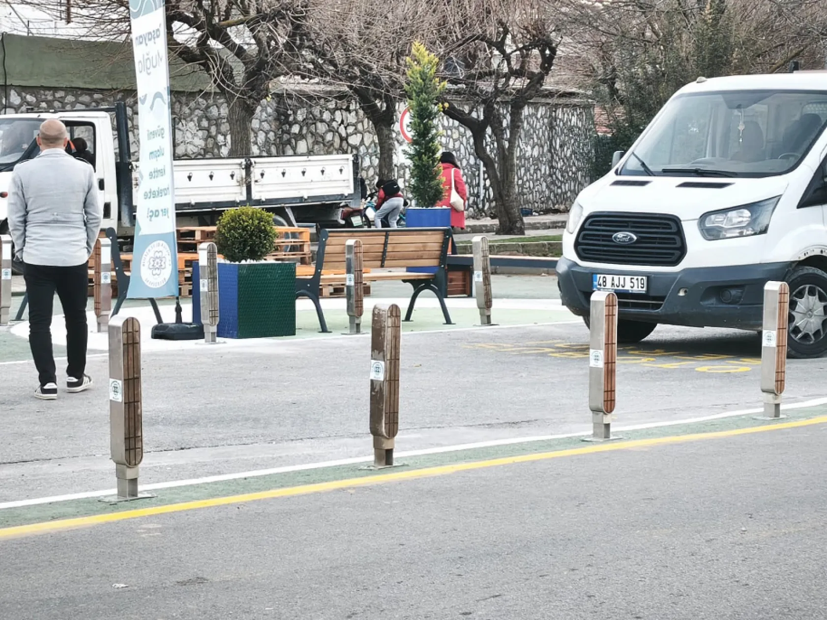 Muğla'da taktiksel şehircilikle yaya sirkülasyonu rahatlatılıyor