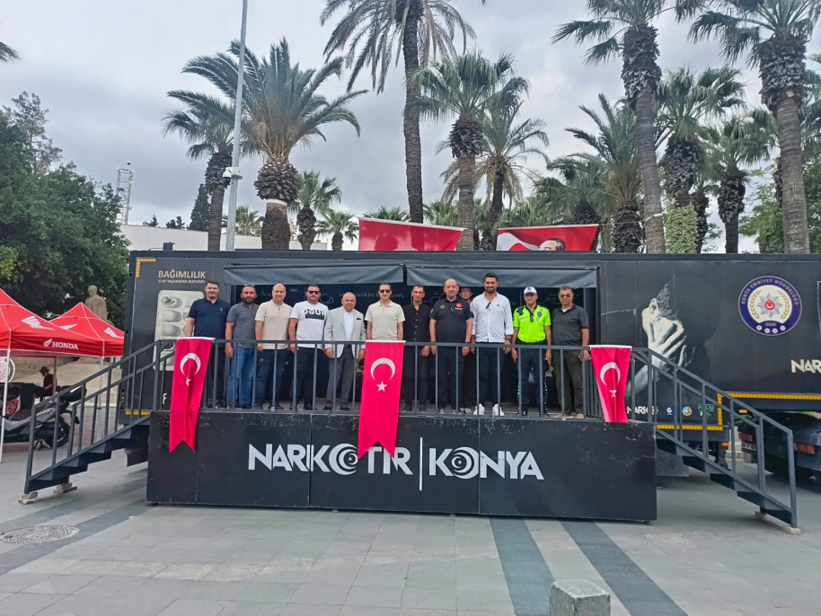 Bodrum'da uyuşturucuya teknolojik savaş: 'Narko tır' meydana konuşlandı