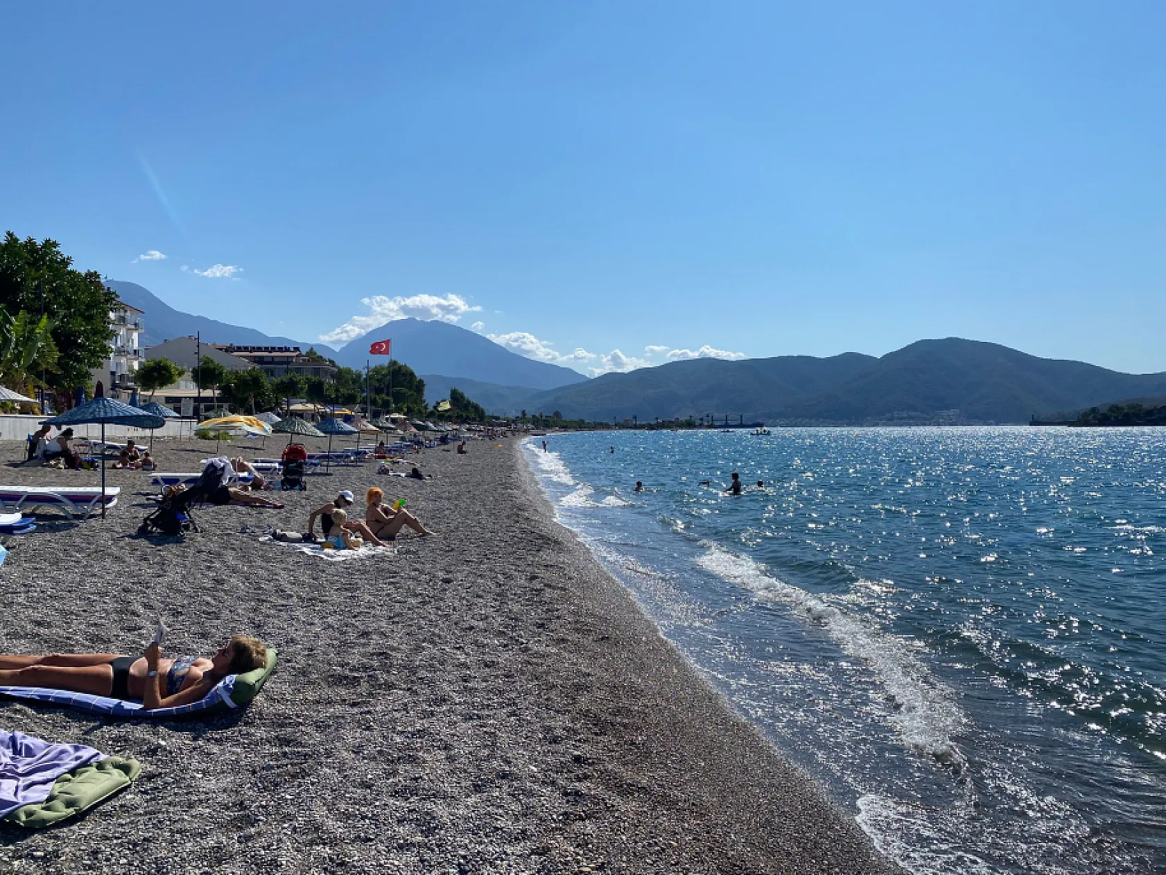 Fethiye'de yazdan kalma günler yaşanıyor