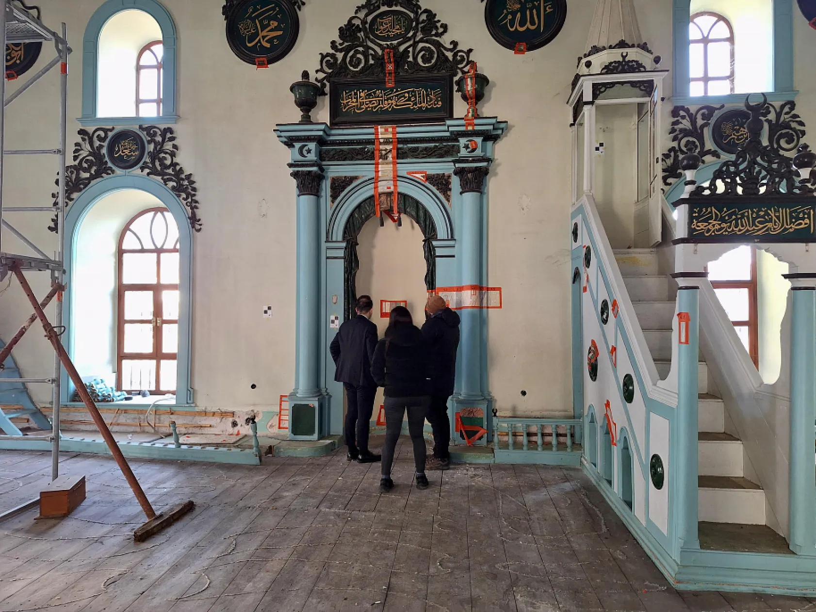 Aydın Vakıflar Bölge Müdürü Mücahid Vural, Şeyh Camii Restorasyon Çalışmalarını Yerinde İnceledi