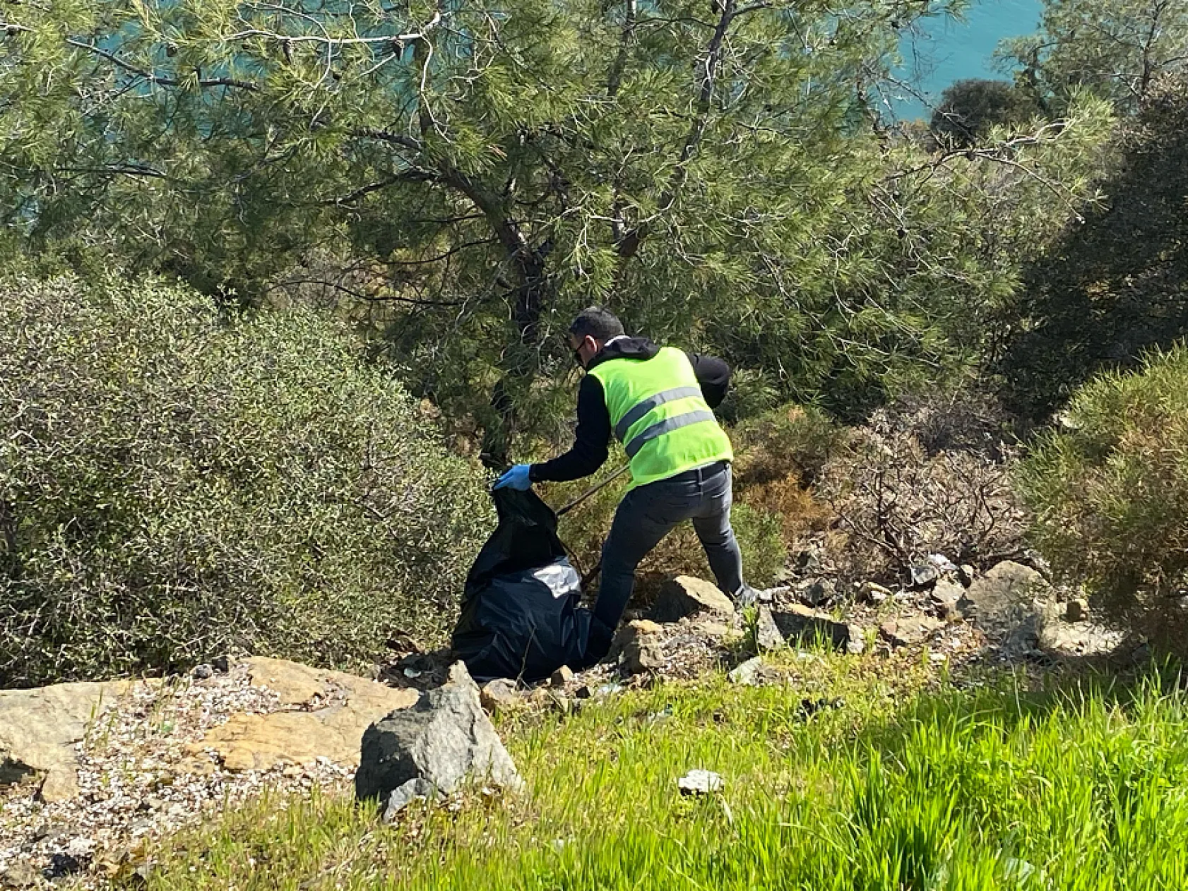 Fethiye Karagözler Yarımada'da temizlik seferberliği oluşturuldu