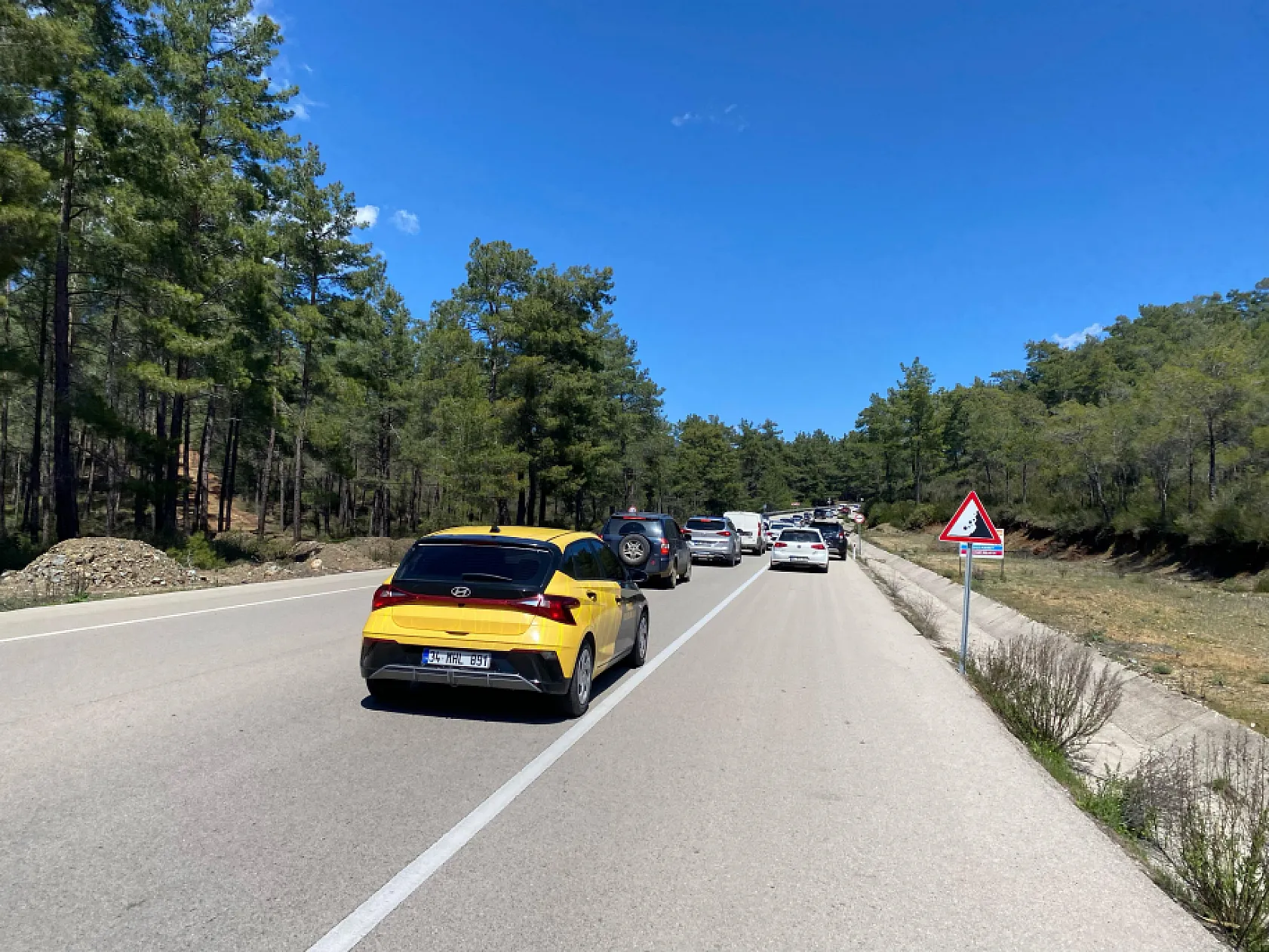 Fethiye Üzümlü Yolu'nda festival trafiği