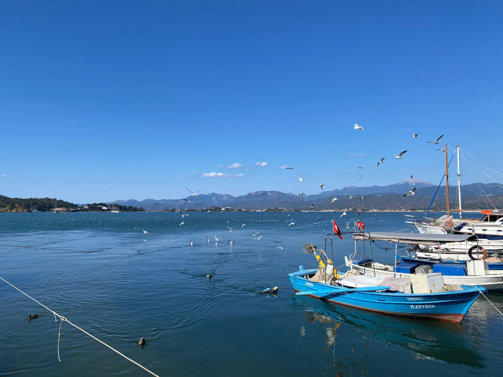 Fethiye Kordon'da güneşli hafta sonu keyfi