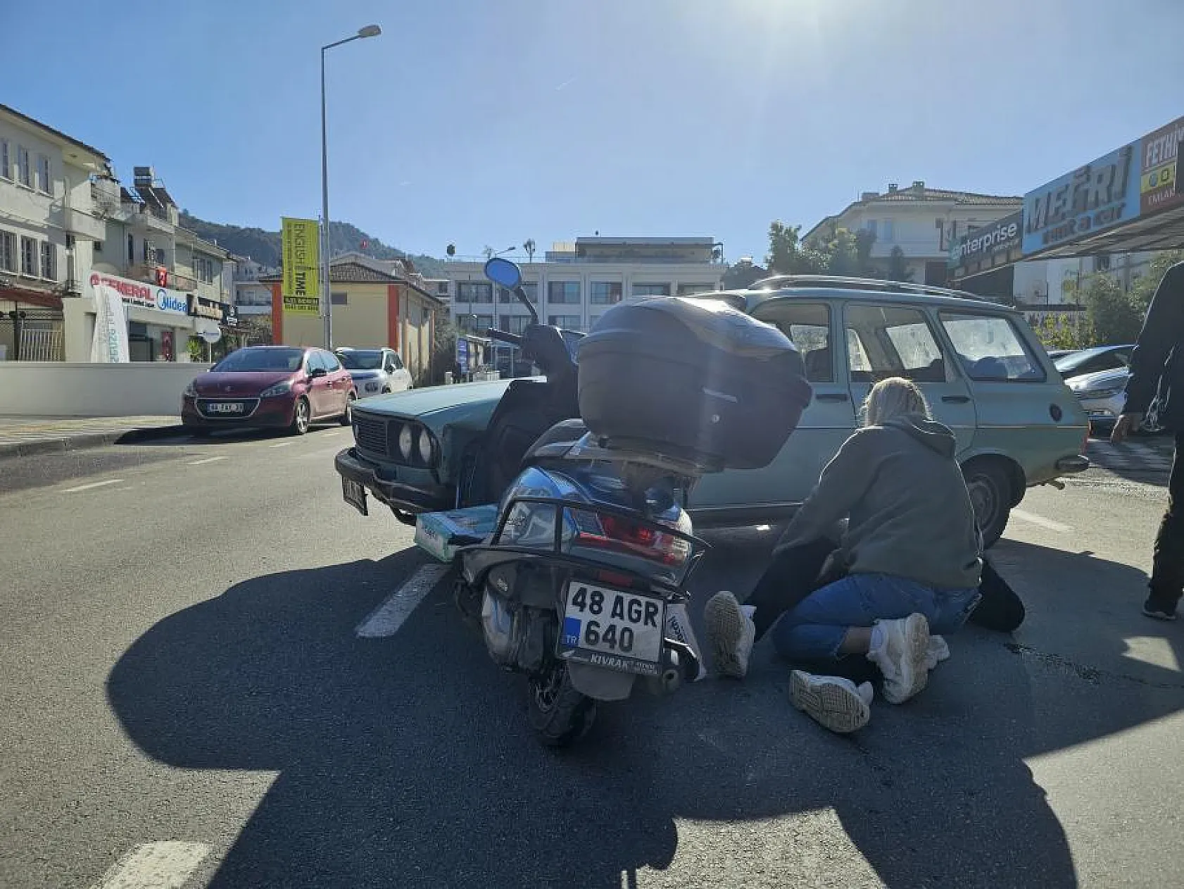 Fethiye'de korkutan kaza: 1 yaralı