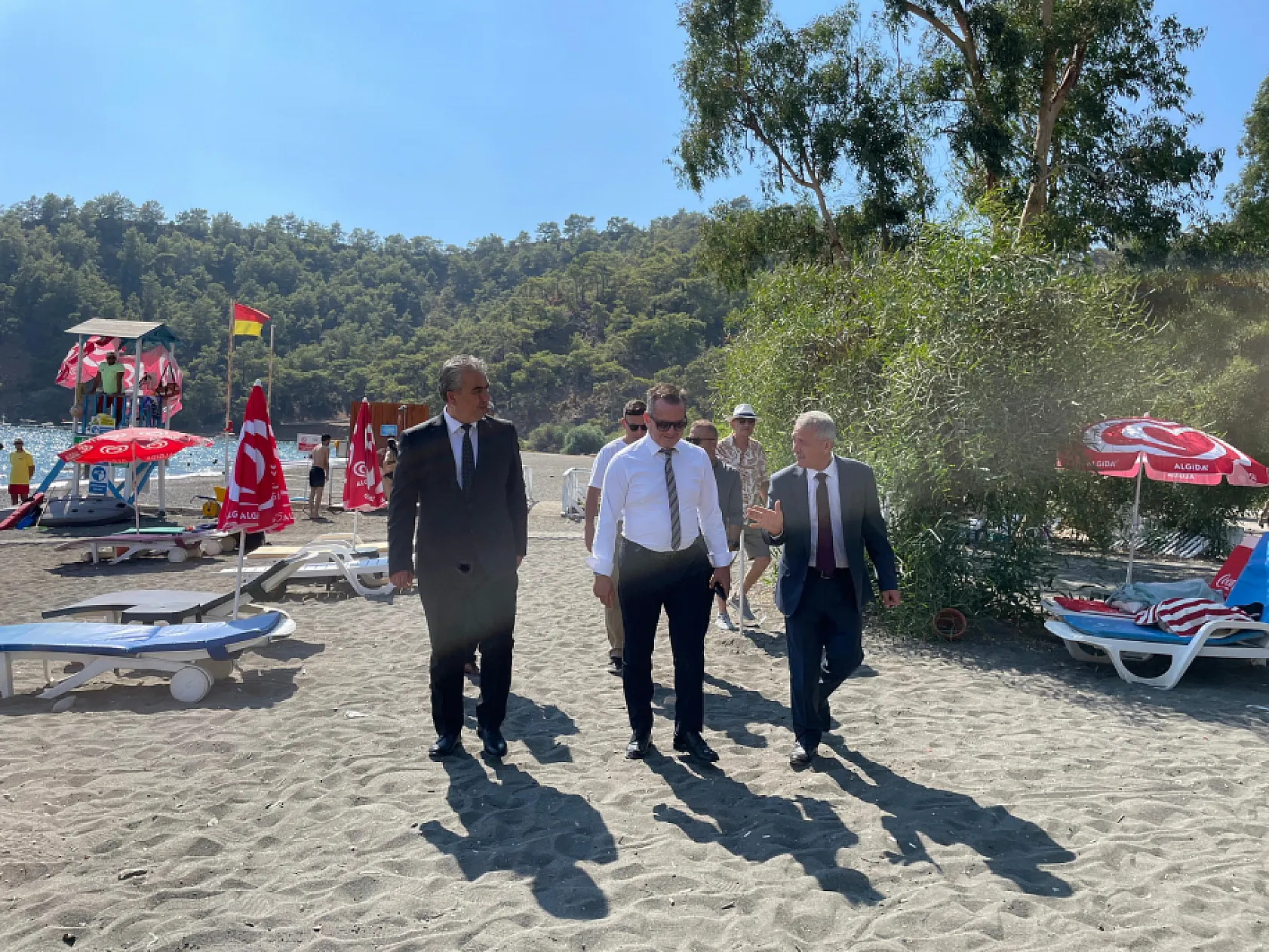 Fethiye Kaymakamı Akkaya, İnlice Halk Plajında İncelemelerde Bulundu