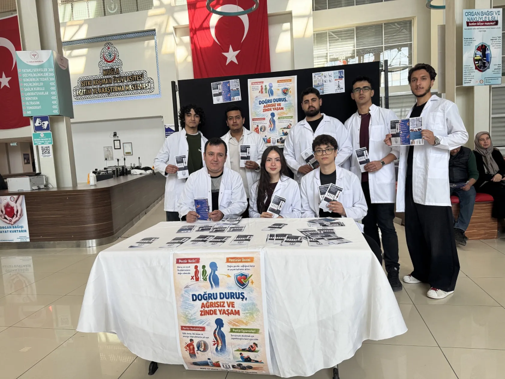 MSKÜ Tıp Fakültesi Öğrencilerinden Doğru Duruş İçin Farkındalık Etkinliği