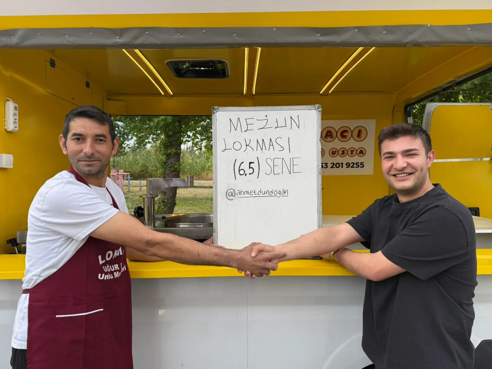 Muğla'da üniversiteden 6,5 yıl sonra mezun olunca kredi çekip lokma döktürdü