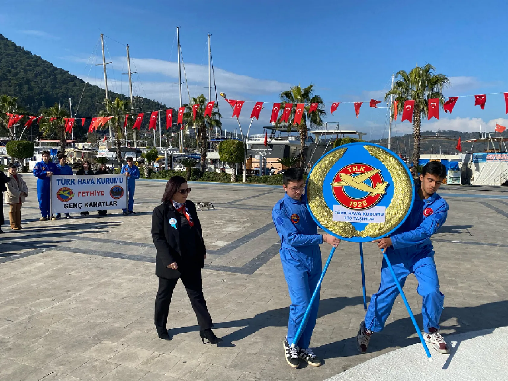 Fethiye'de Türk Hava Kurumu'nun 100. Yılı coşkuyla kutlandı: Gökyüzünde 100 Yıl