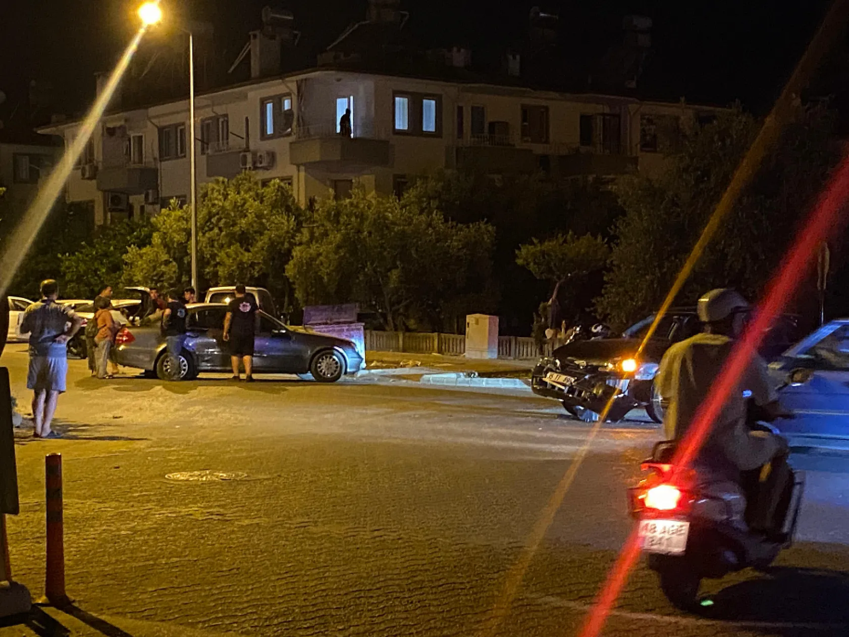 Fethiye'de trafik kazası: İki otomobil çarpıştı