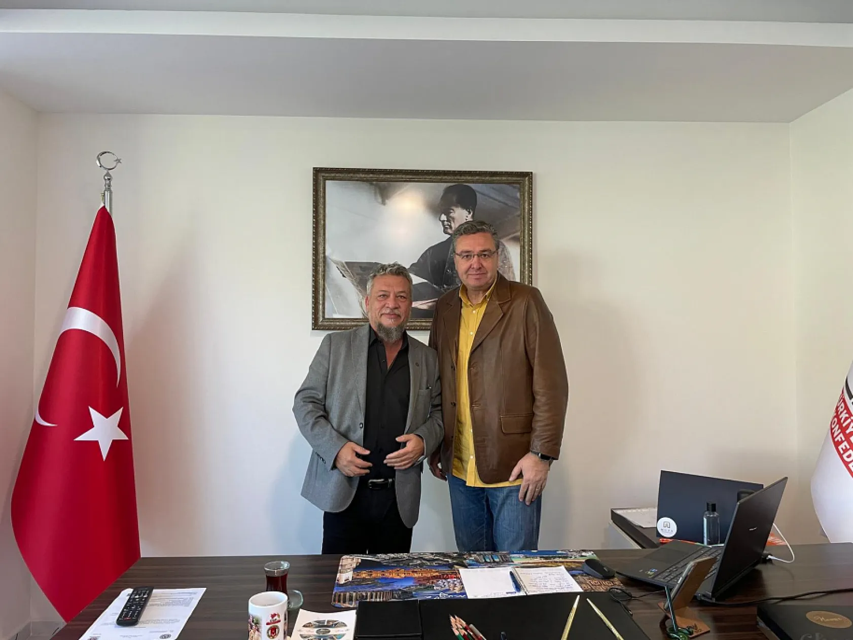 Basın İlan Kurumu Üyesi Köktener'den, Muğla Büyükşehir Gazeteciler Cemiyeti'ne ziyaret