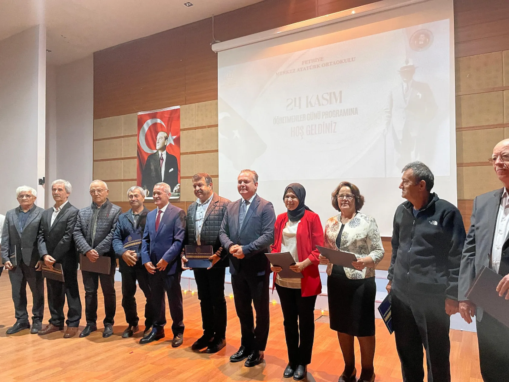 Fethiye'de 24 Kasım'a özel duygu dolu kutlama
