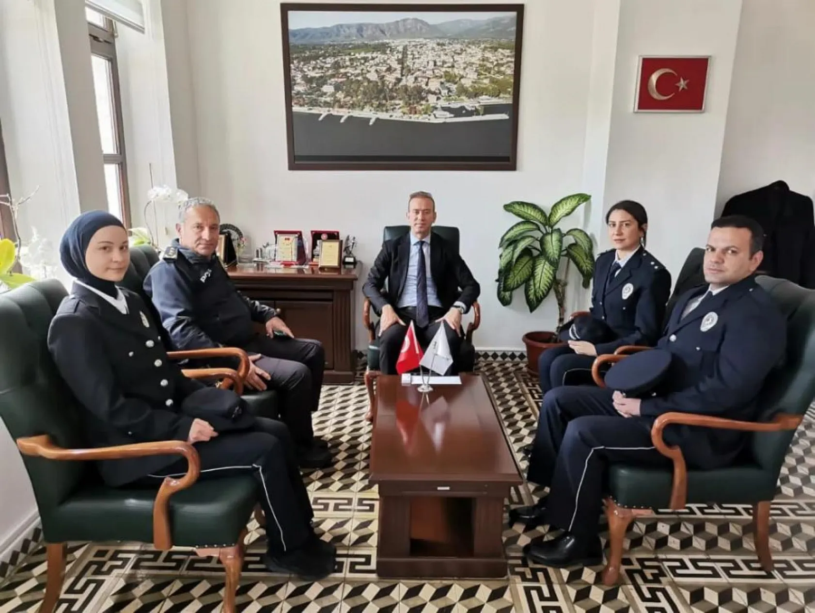 Köyceğiz İlçe Emniyet Müdürlüğü'nden Kaymakam Maslak'a ziyaret