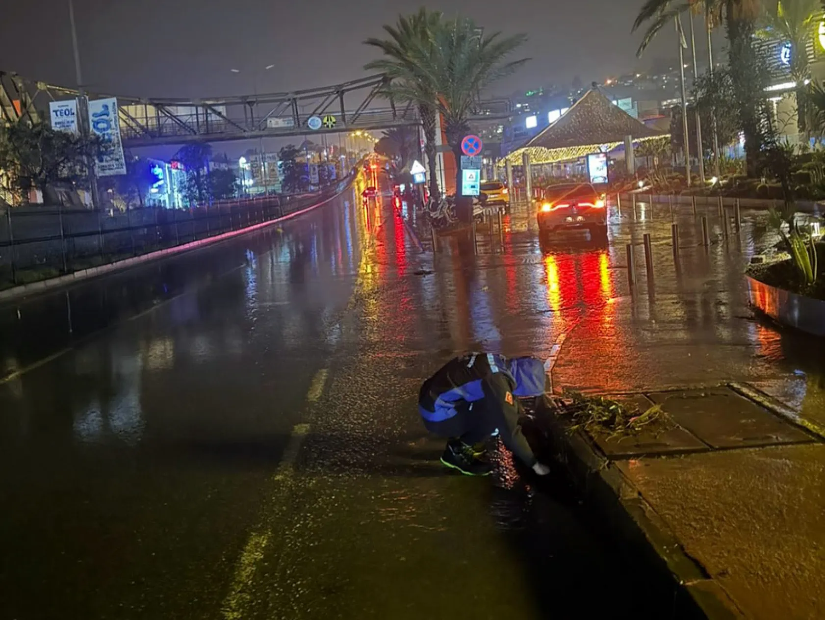 Muğla'da Aras çifti sabaha kadar yağmur mesaisi yaptı