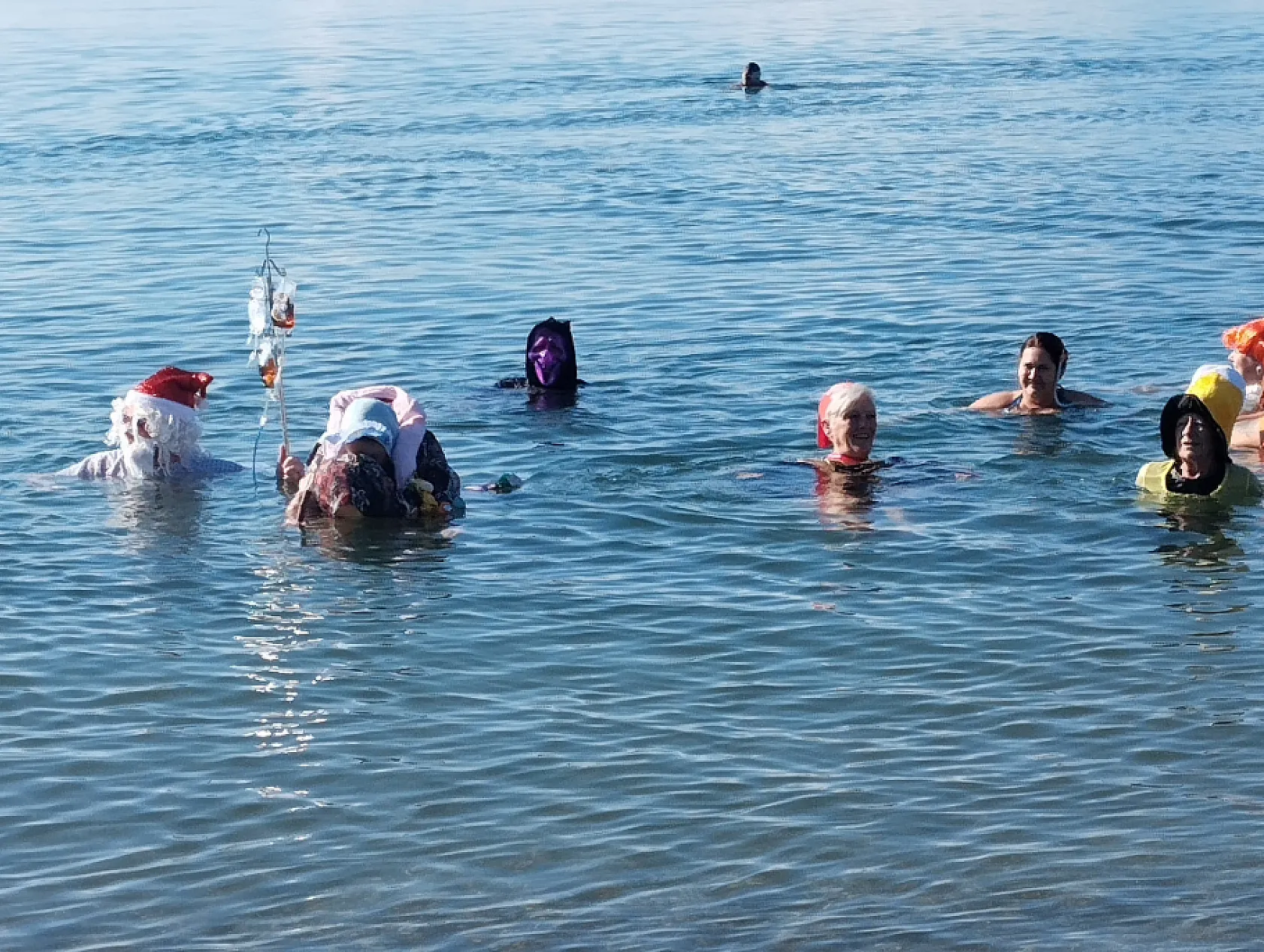 Fethiye'de Ocak Ayında Sokak Hayvanları İçin Denize Girdiler