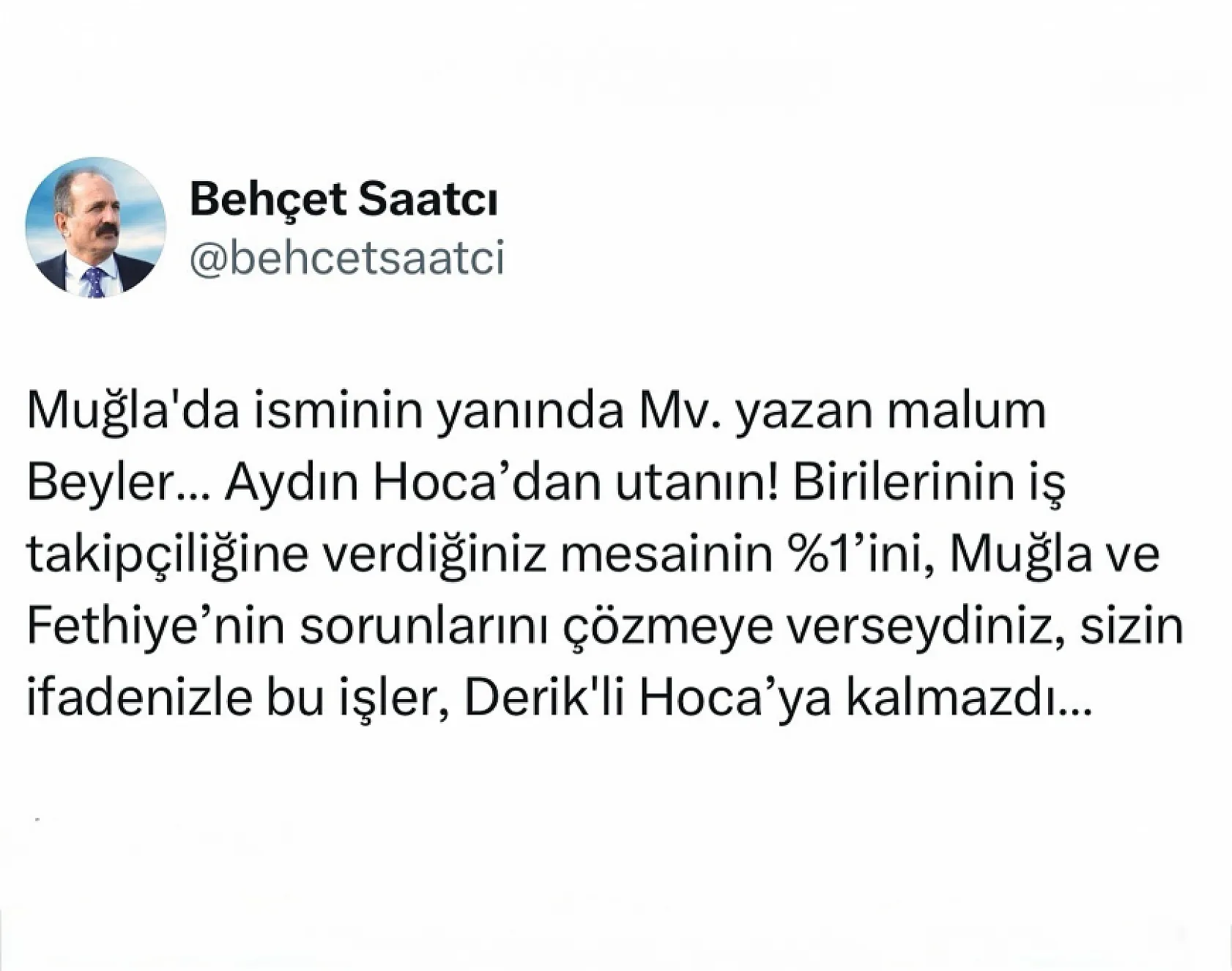 Yakup Otgöz'den Behçet Saatcı'ya Sert Yanıt: 'Çapın Yetmez!'