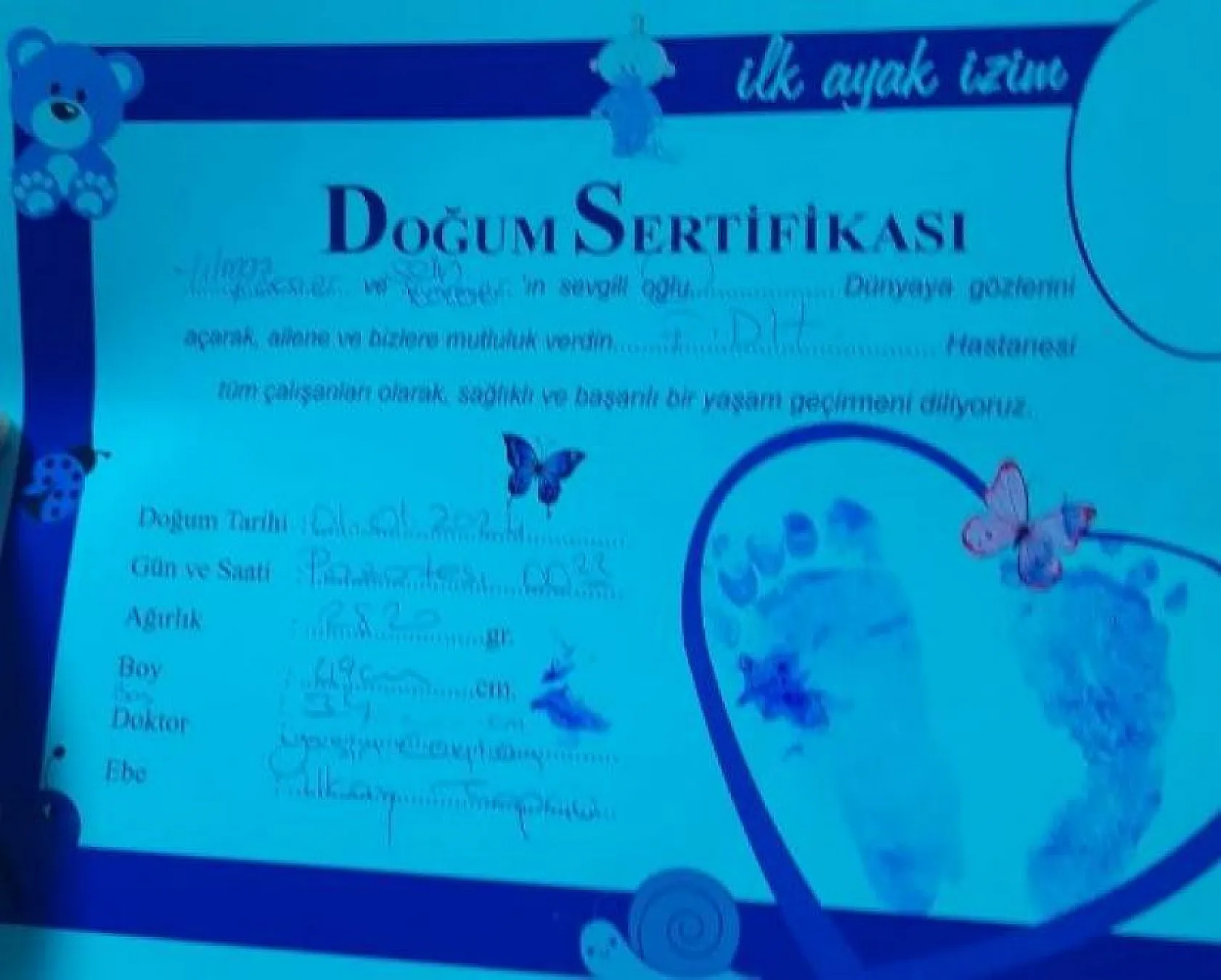 Fethiye'de yeni yılın ilk bebeği dünyaya geldi