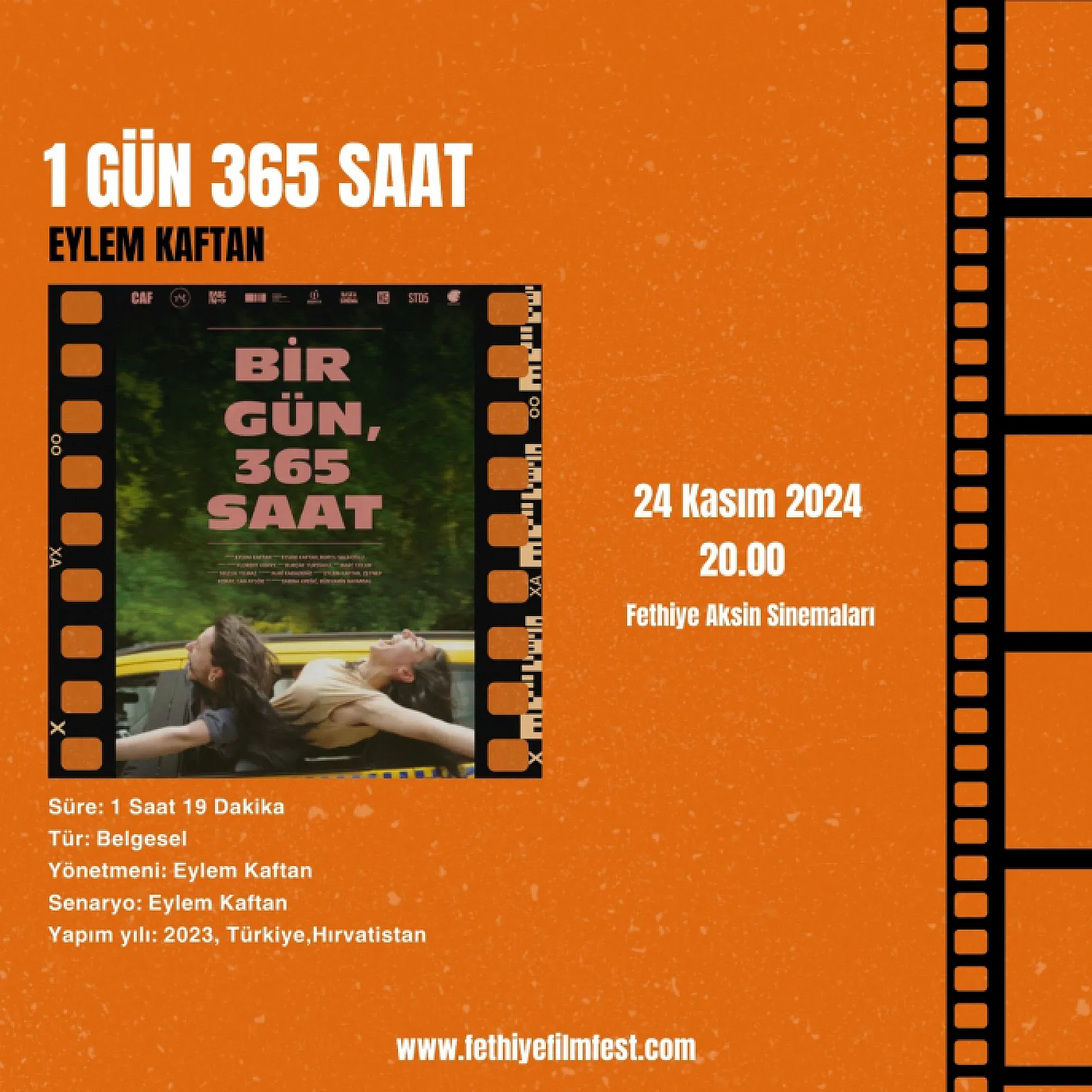 2. Fethiye Film Festivali Festival Programı ve Gösterim Seçkisi