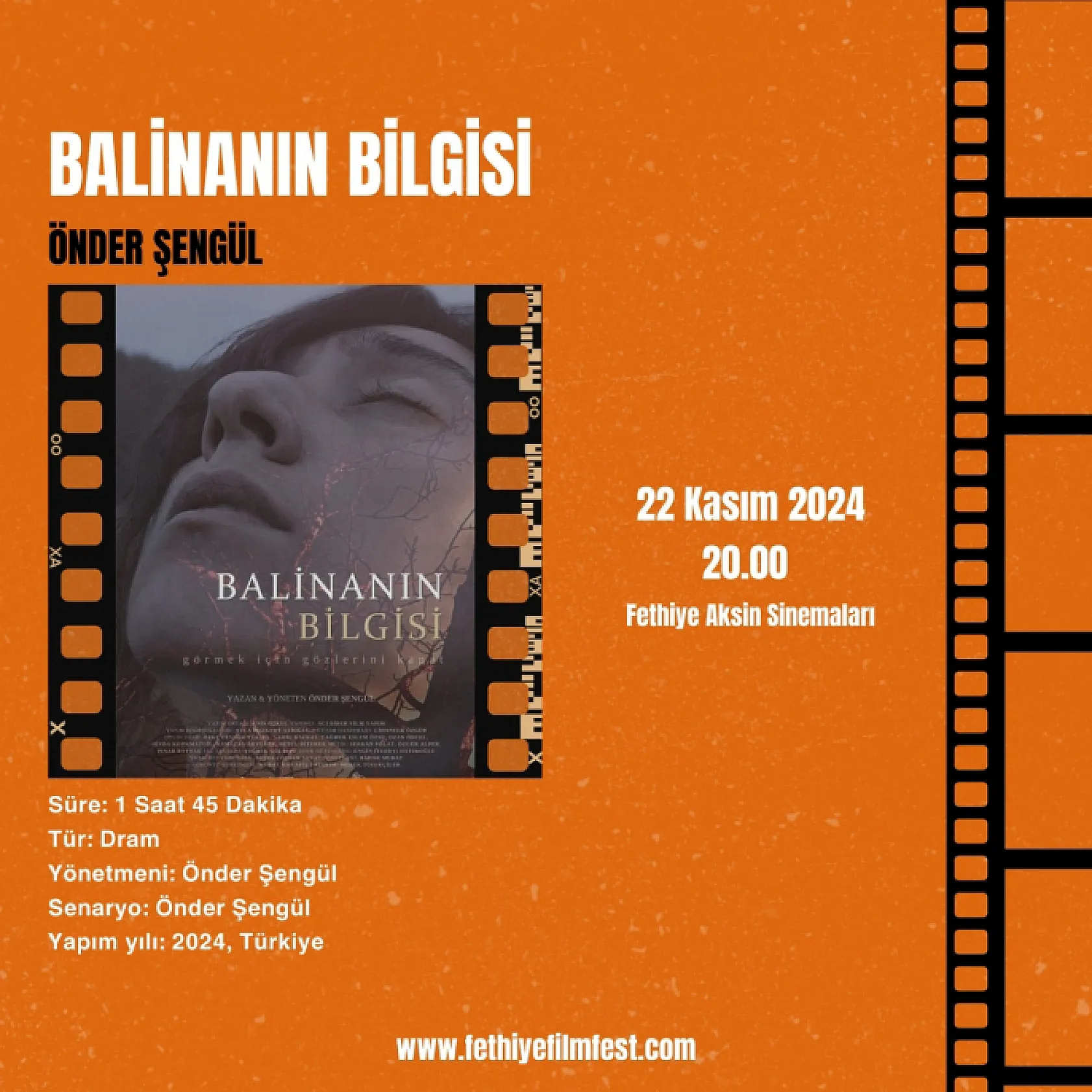 2. Fethiye Film Festivali Festival Programı ve Gösterim Seçkisi