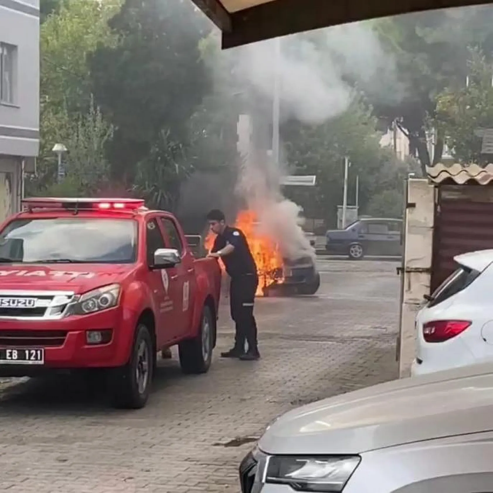 İtfaiyenin hızlı müdahalesi faciayı önledi