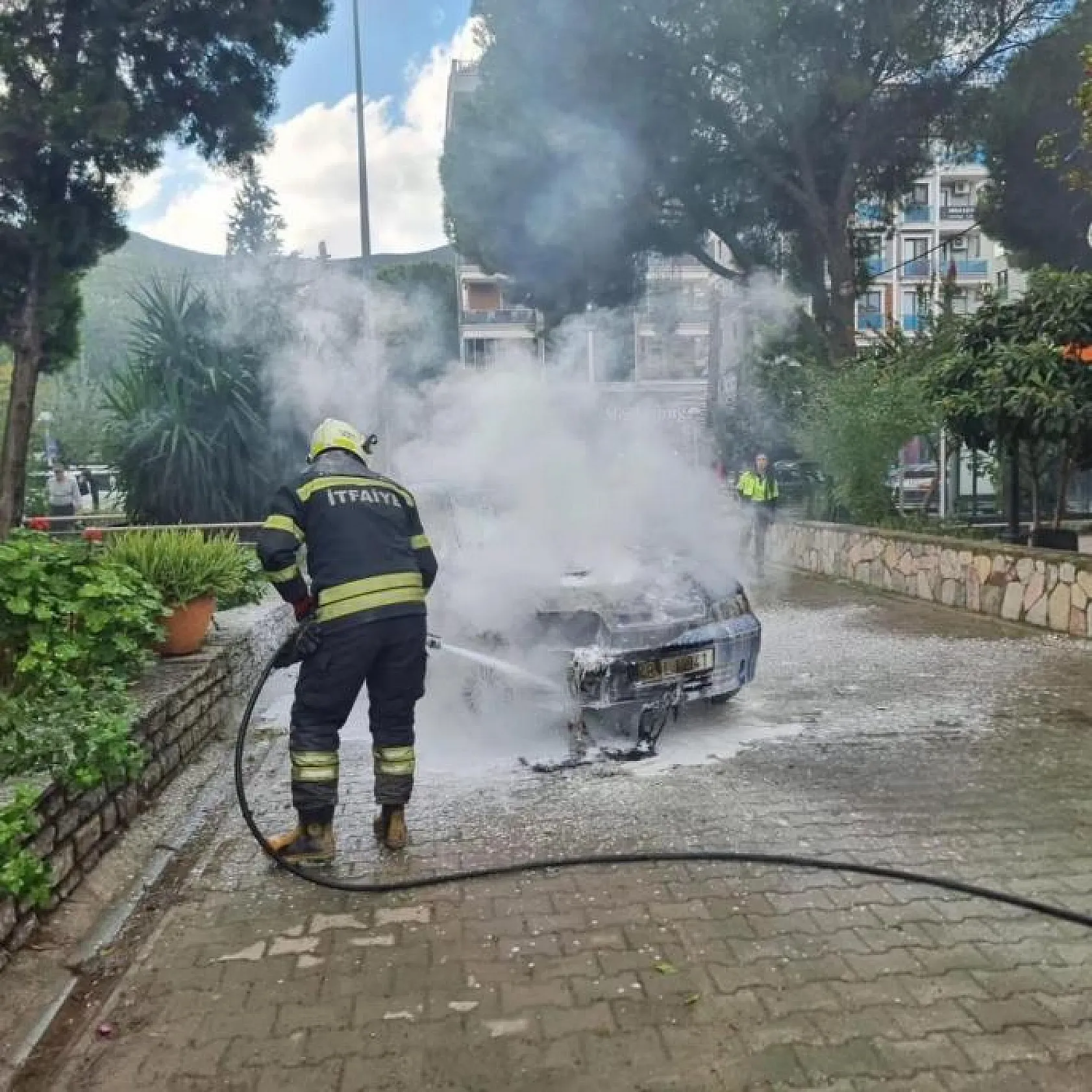 İtfaiyenin hızlı müdahalesi faciayı önledi