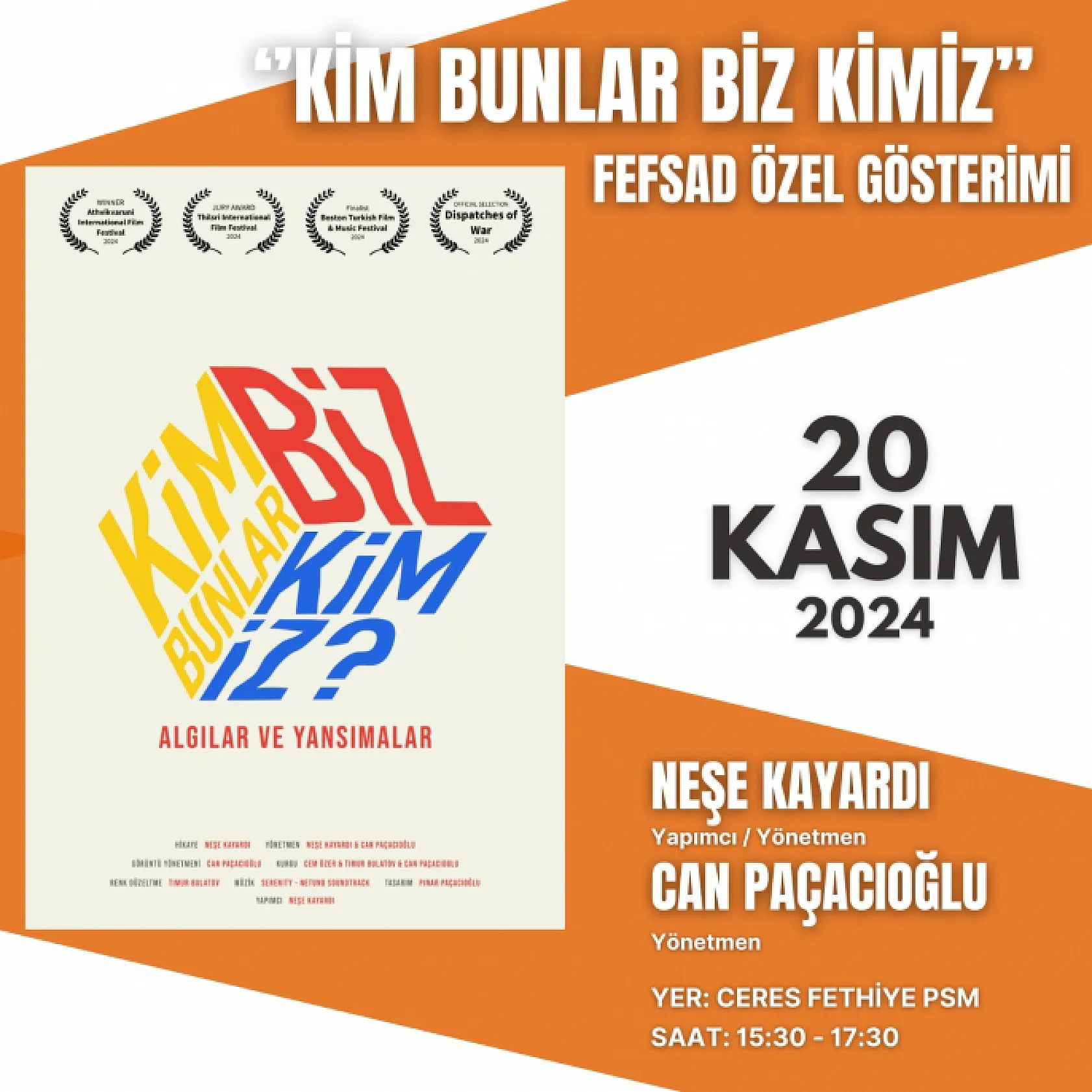 2. Fethiye Film Festivali Festival Programı ve Gösterim Seçkisi