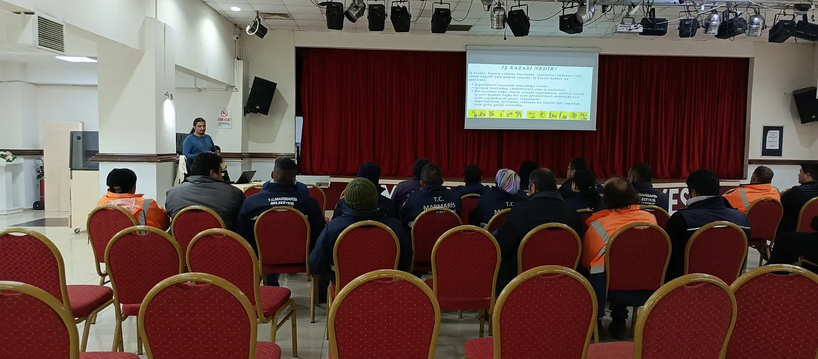 Marmaris Belediyesi personeline iş güvenliği eğitimi