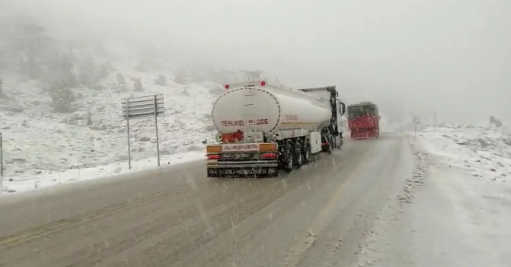 Antalya'ya nisan ayında kar süprizi
