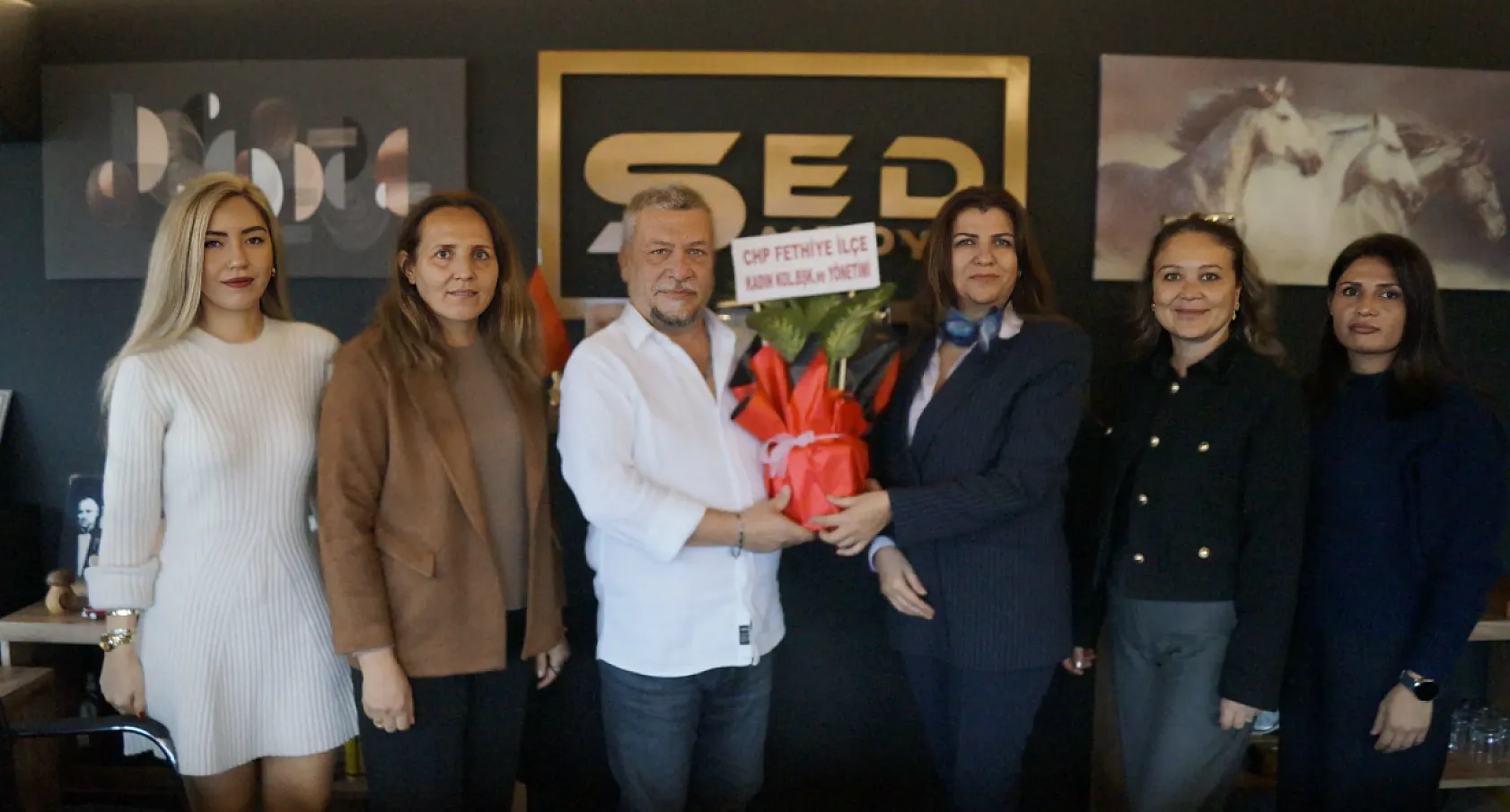 CHP Fethiye Kadın Kolları'ndan SED Medya'ya Ziyaret