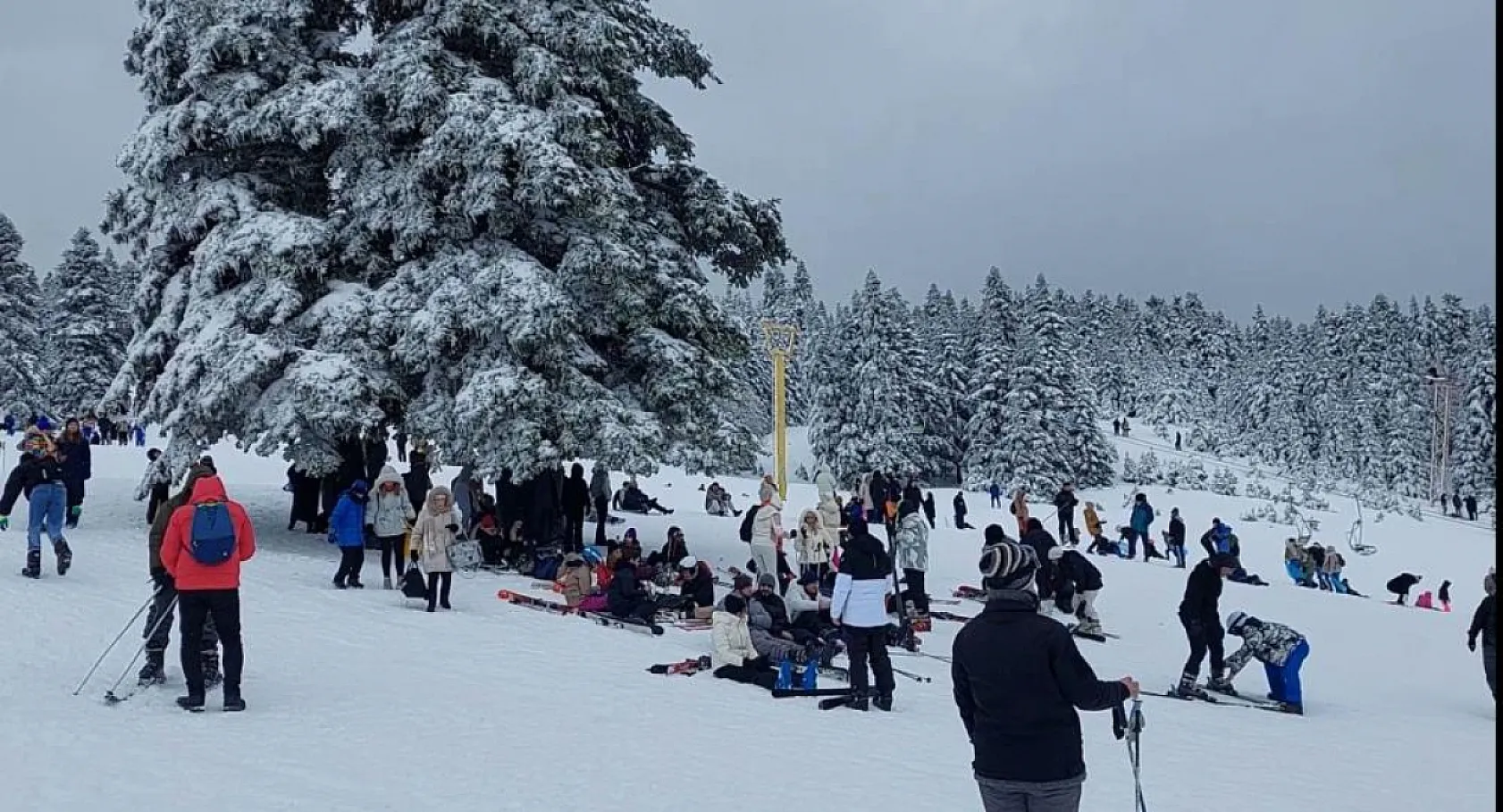 Uludağ'da telesiyej arızası: Mahsur kalan 40 tatilci kurtarıldı