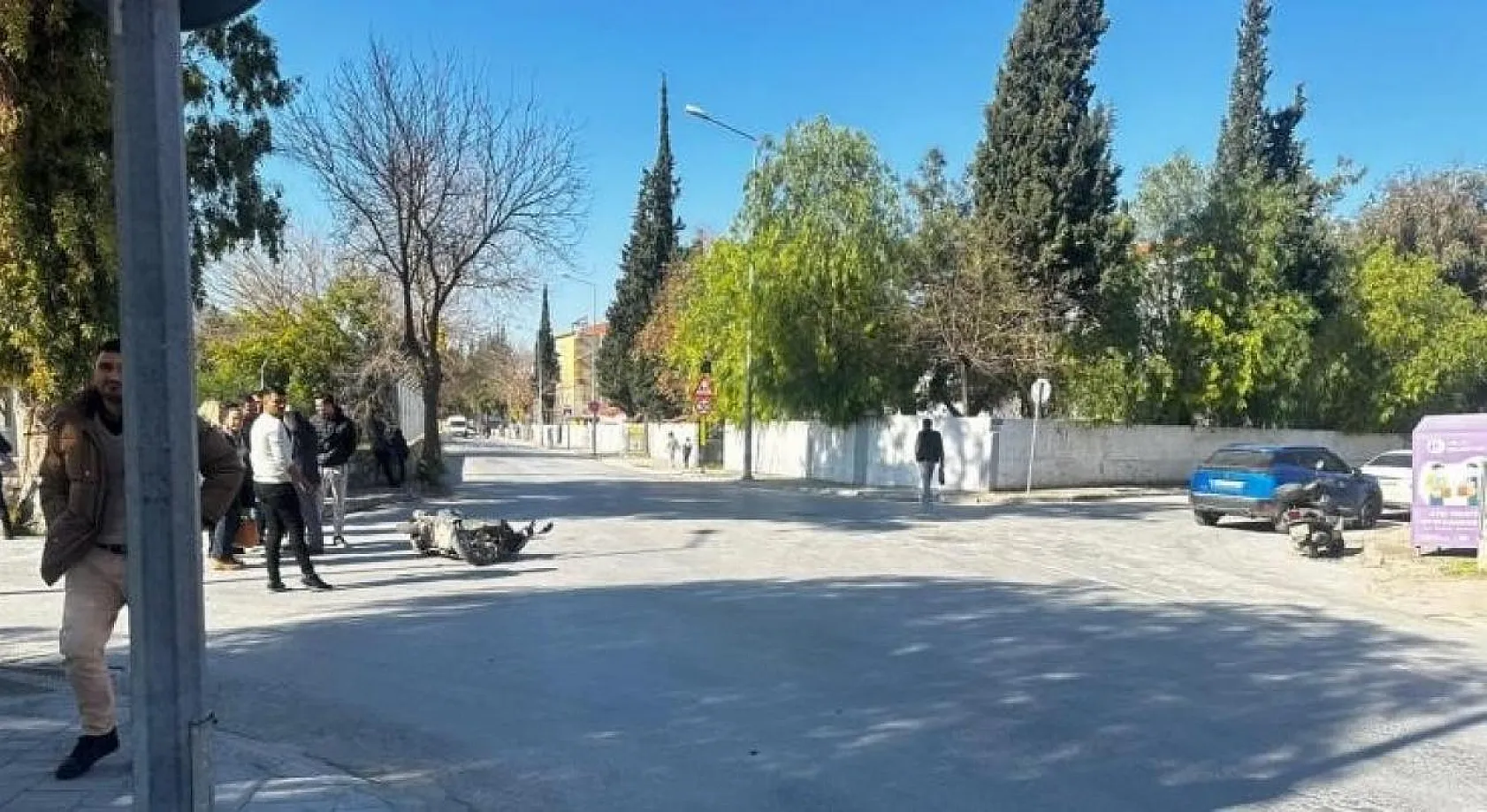 Kazalarda 3 motosiklet sürücüsü yaralandı