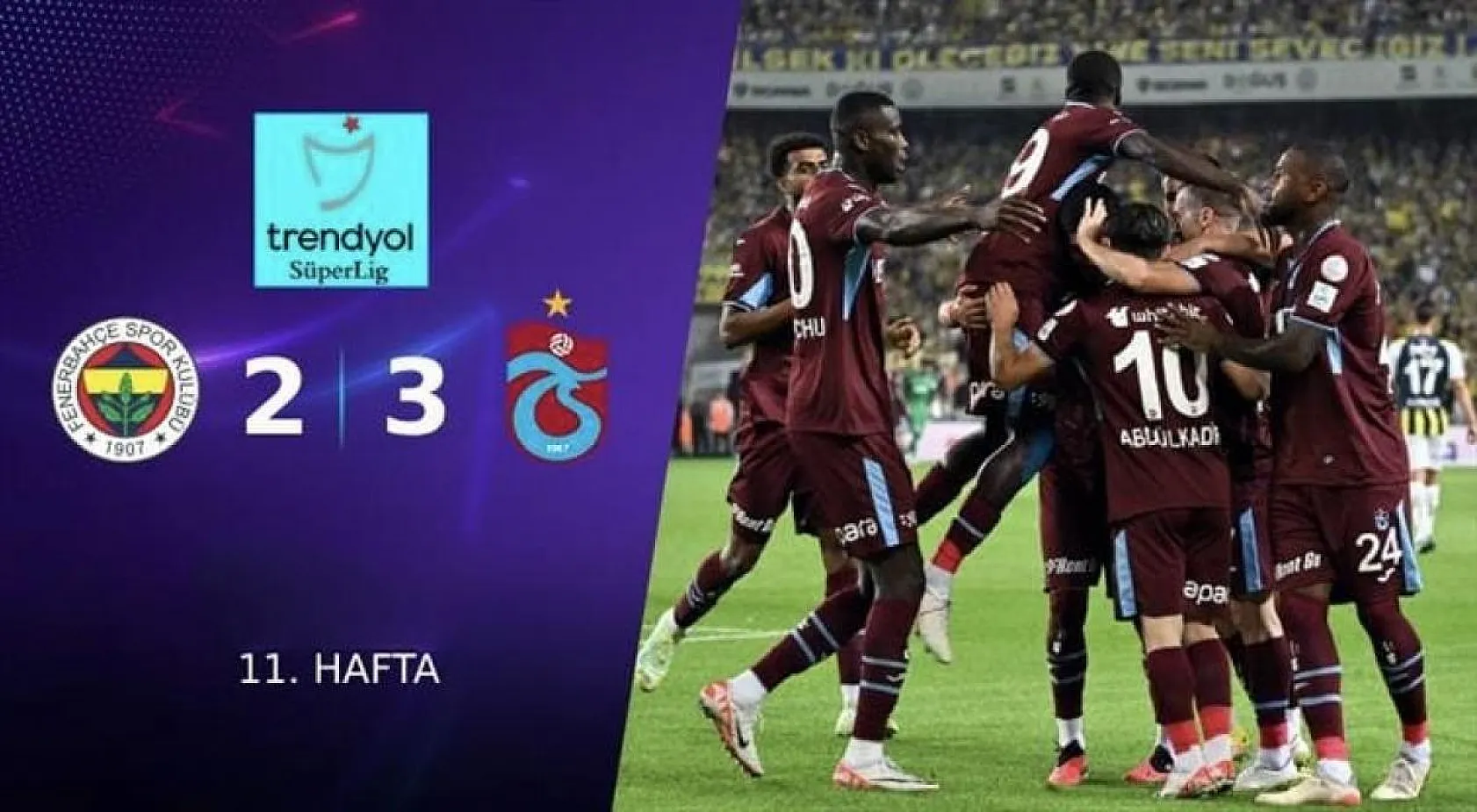 Trabzonspor, Fenerbahçe'yi 26 yıl sonra yendi