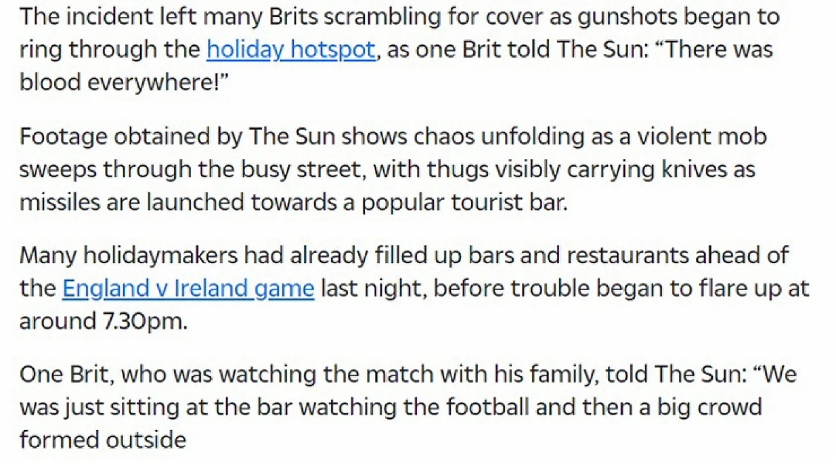 Fethiye'deki Silahlı Kavga İngiliz Basınında Çarpıtıldı…  Turizme Zarar Veriyor!