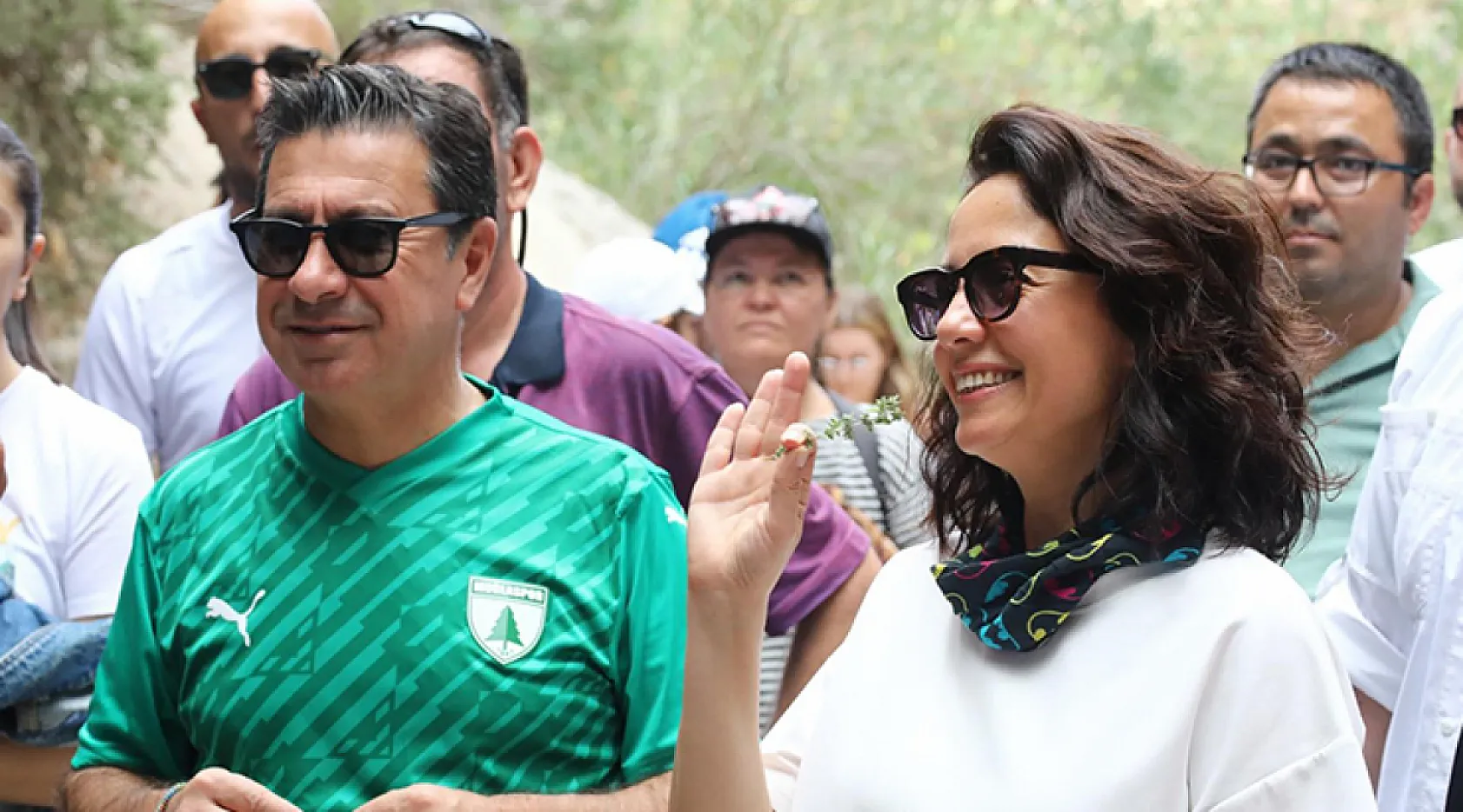 Yüzlerce doğasever, Değirmendere Kanyonu'na yürüdü