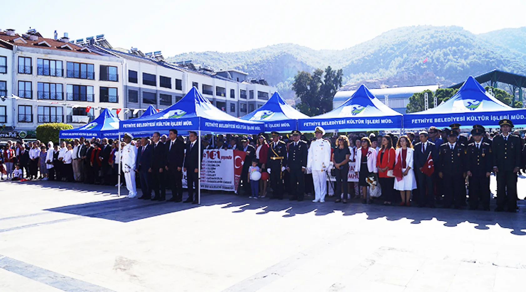 Fethiye'de 29 Ekim Cumhuriyet Bayramı Çelenk Töreni Düzenlendi