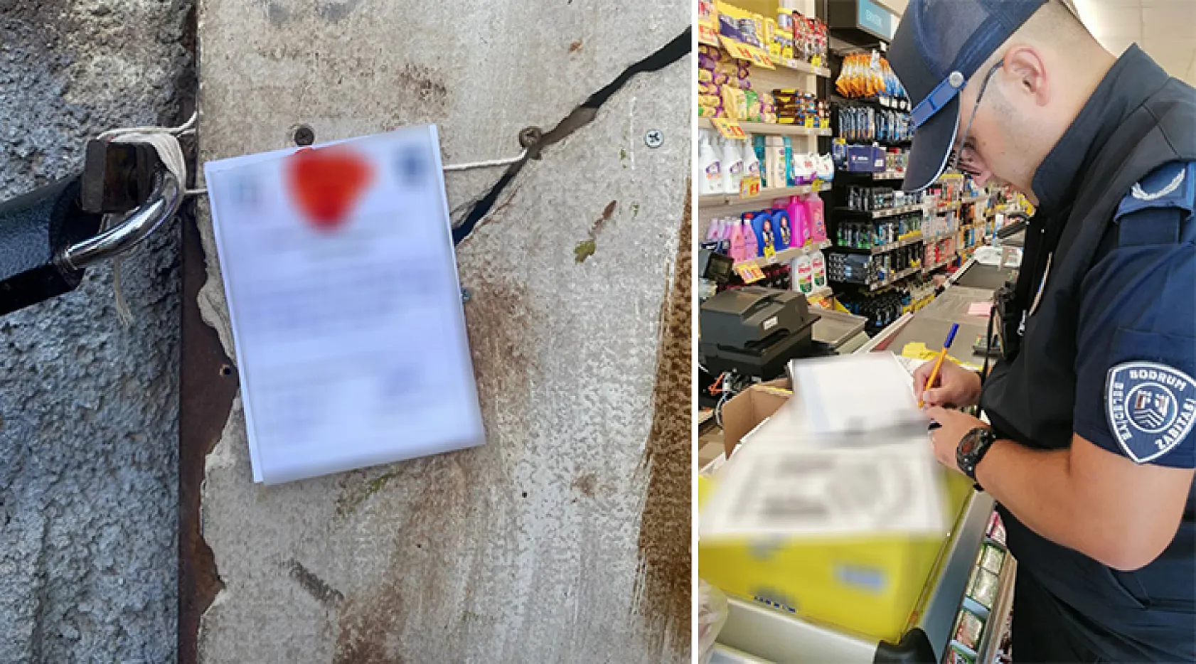 Zabıta ekiplerinden ruhsat denetimi