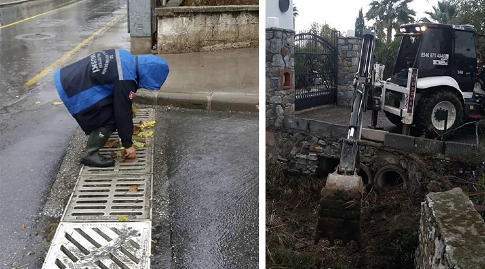 MUSKİ ekiplerinden yağmur mesaisi