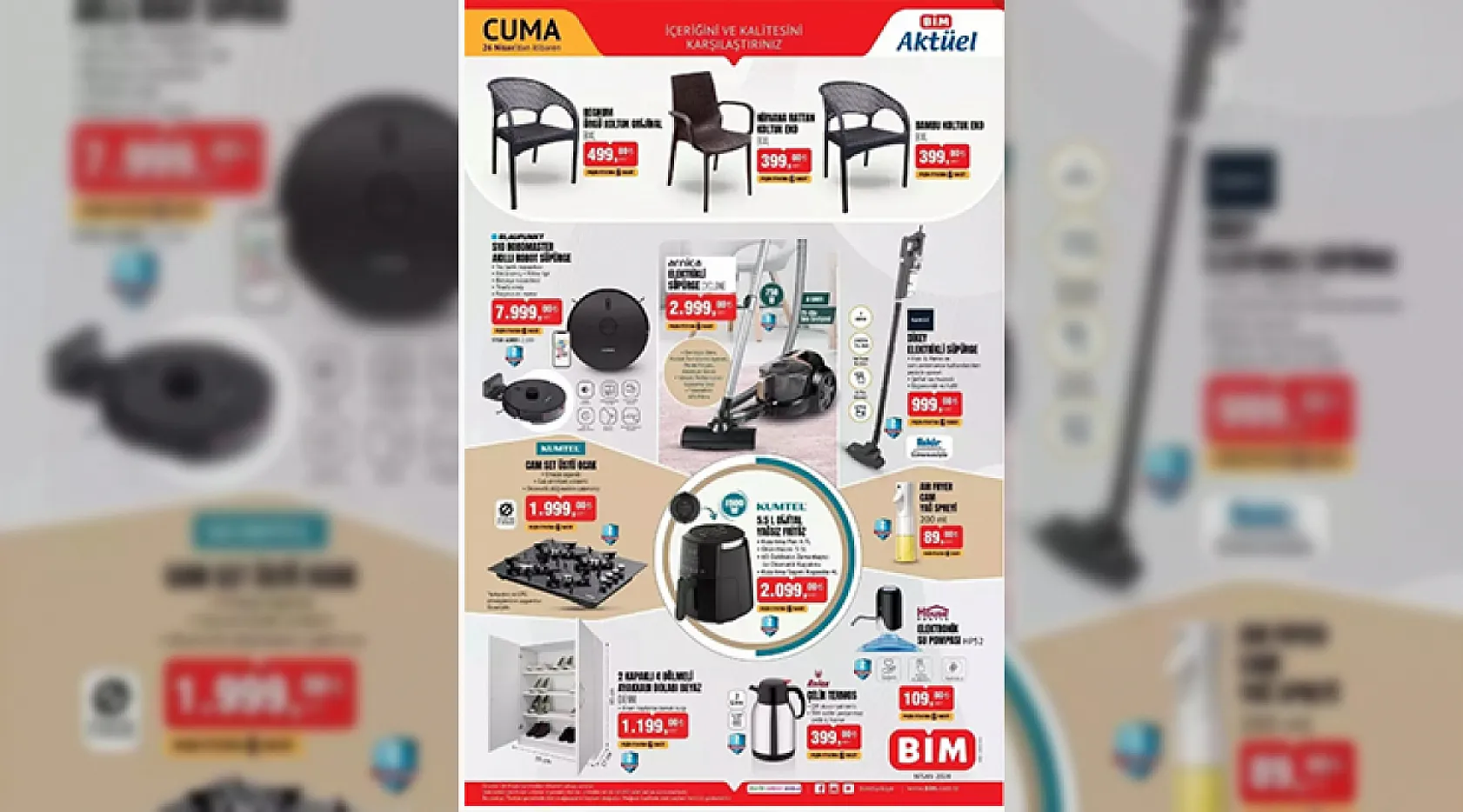 Bim Aktüel 23-26 Nisan Kataloğu Salı Ve Cuma Küçük Ev Aletlerinde Dev Fırsat