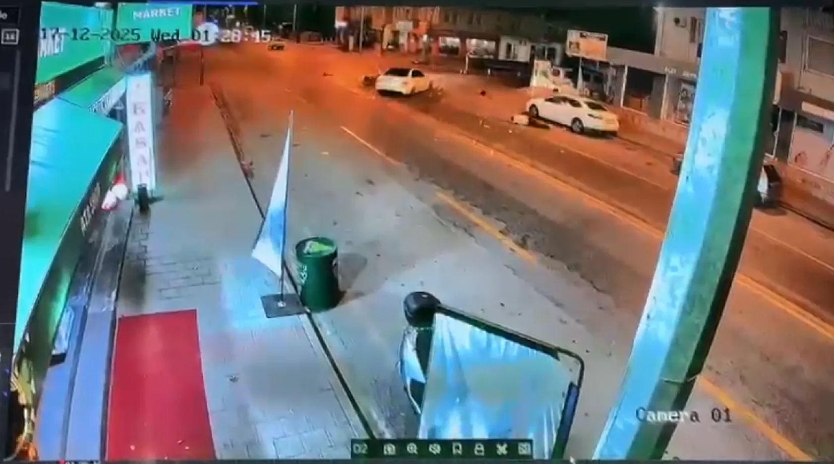 Fethiye'de feci kazada yaralı motosikletlinin kolunda 2 kırık ve bacağına 35 dikiş atıldı
