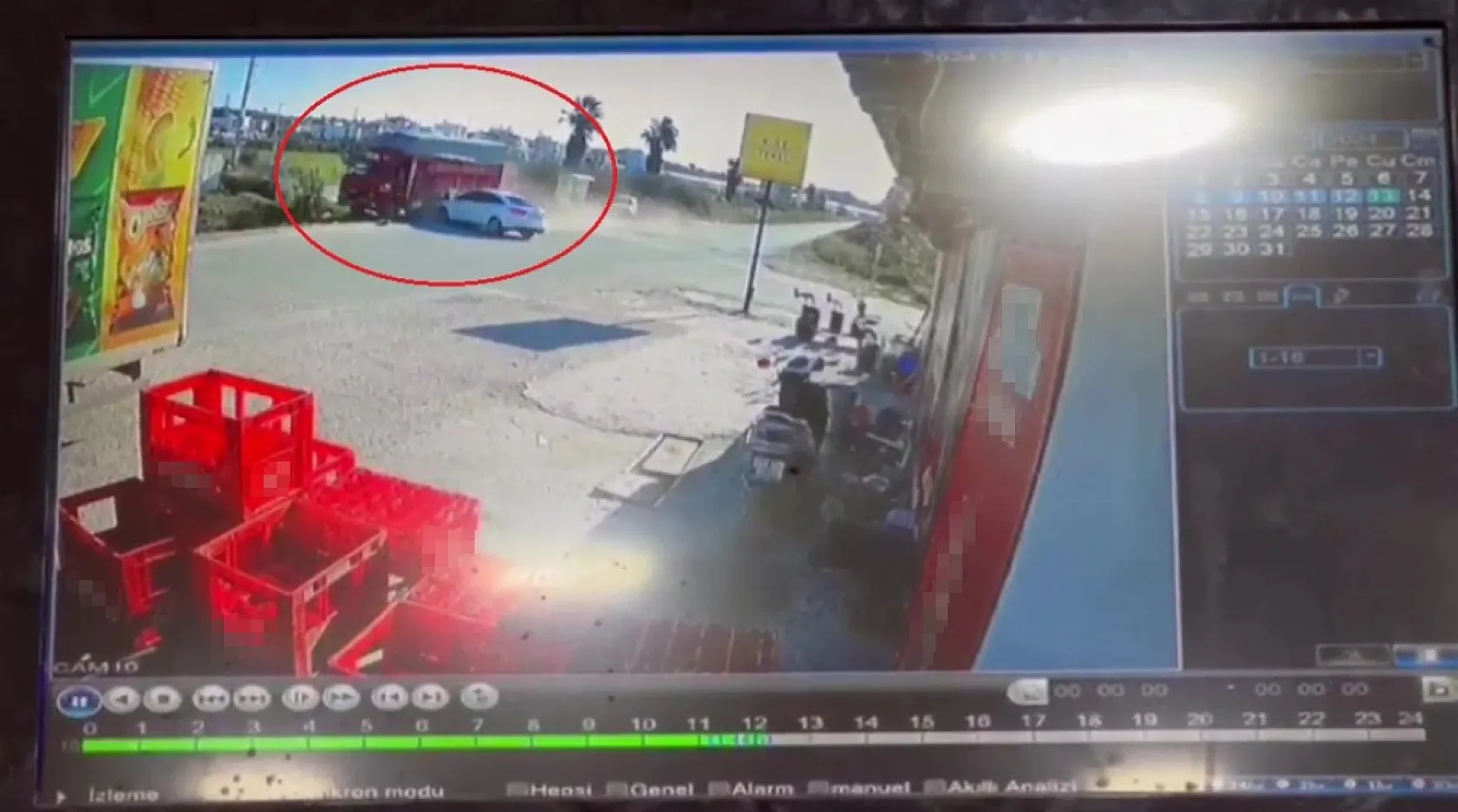 Alışveriş yapıp otomobiline bindi saniyeler sonra ölümden döndü