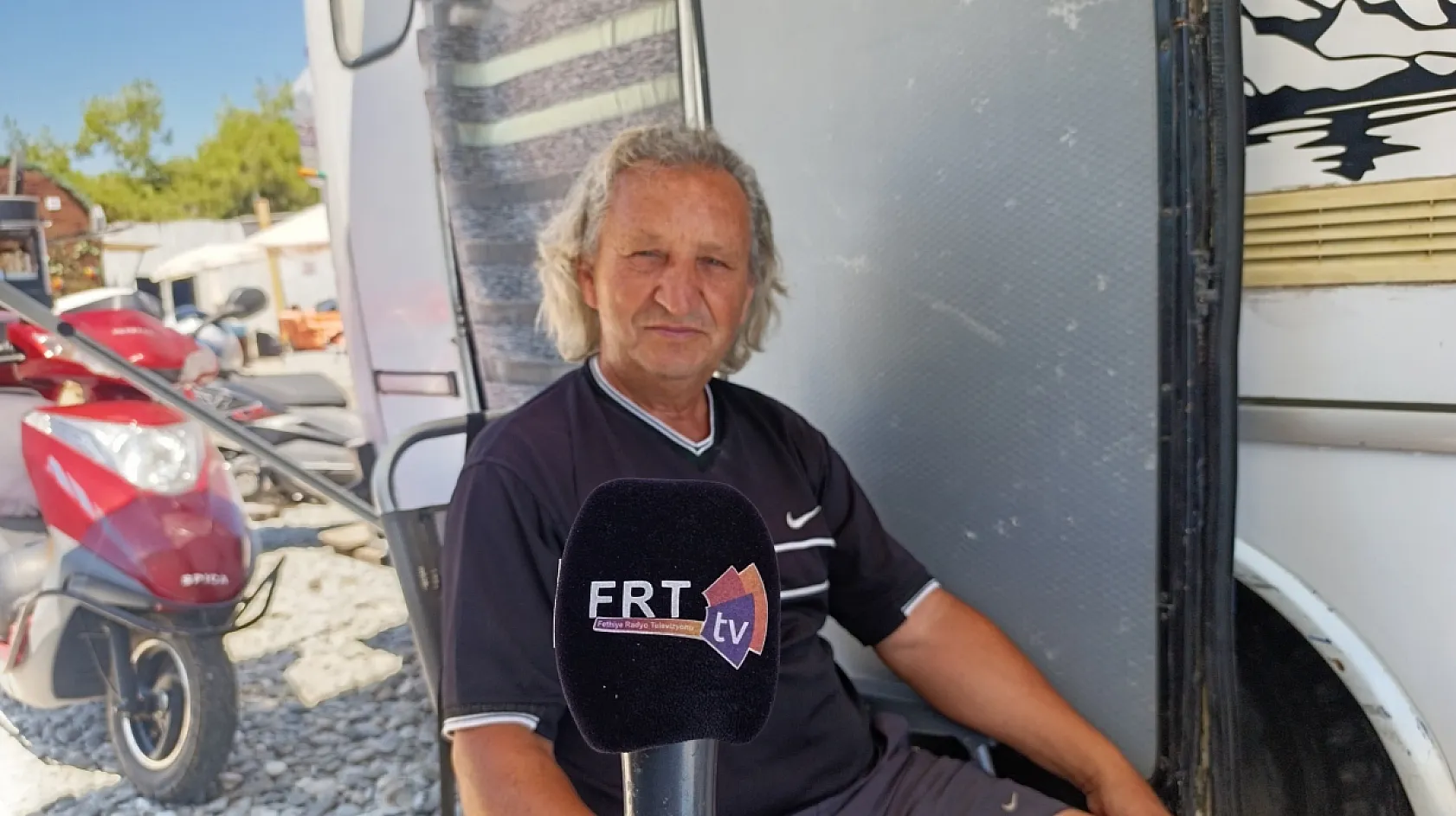 Fethiye'de karavancı Pehlivan, '10 senedir karavanda yaşıyorum'