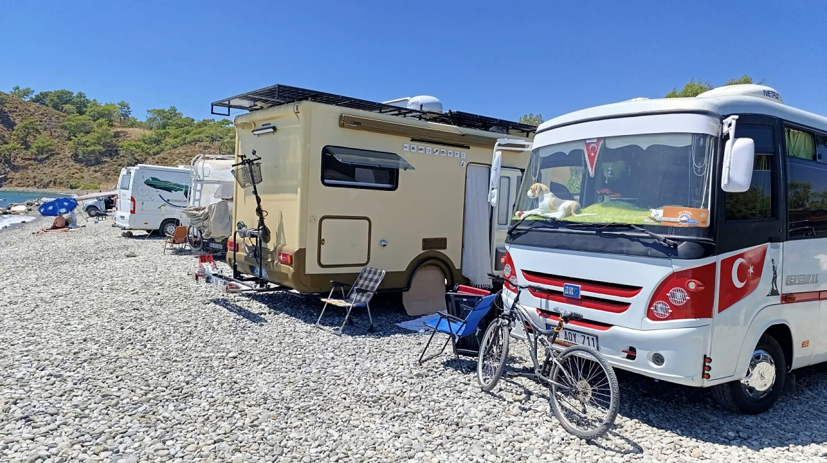 Fethiye'de karavancı Pehlivan, '10 senedir karavanda yaşıyorum'