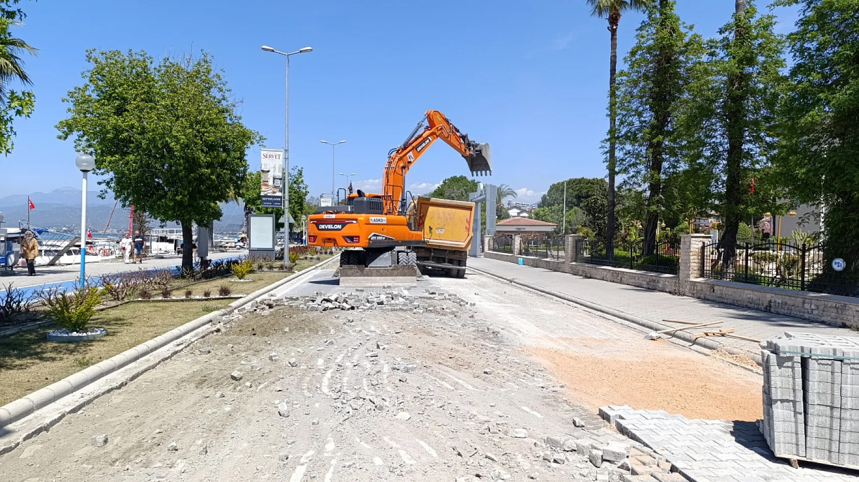 Fethiye'de yol bakım ve onarım çalışması başladı! O güzergâhı kullanacaklar dikkat
