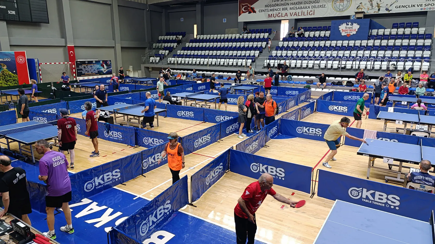 Fethiye'de ilk kez 'Veteran Masa Tenisi Turnuvası' düzenlendi