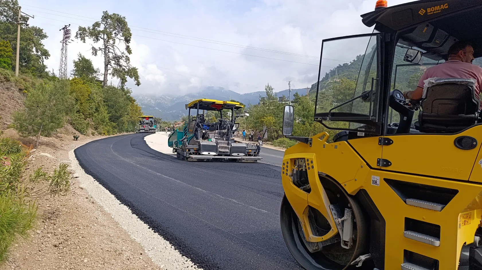 Fethiye Ölüdeniz'de 3.Etap Yol Çalışmaları Tüm Hızıyla Devam Ediyor