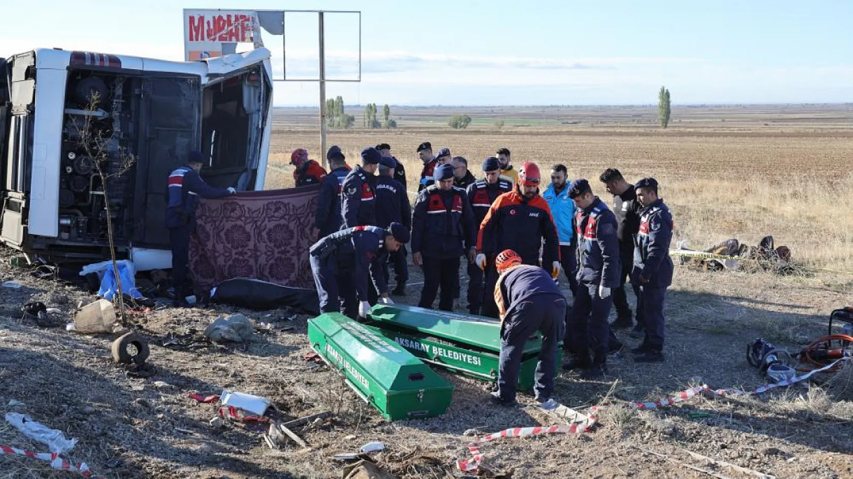 Feci otobüs kazası: 7ölü, 33 yaralı