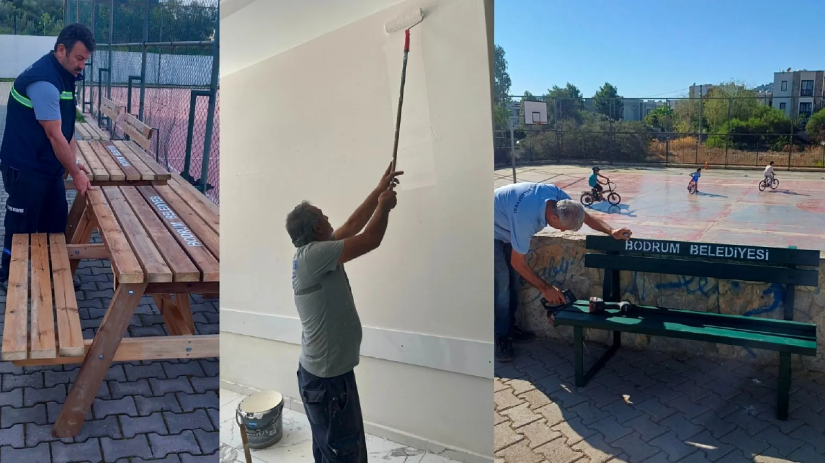 Bodrum Belediyesi okullara destek vermeye devam ediyor
