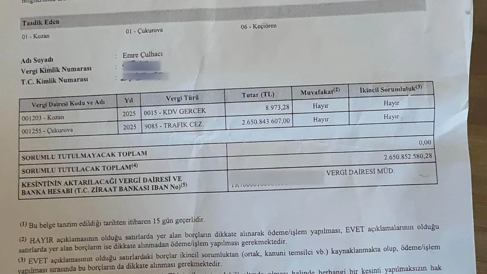 Bu hata insanı kalpten götürür: Avukata 2 milyar 650 milyonluk trafik cezası şoku